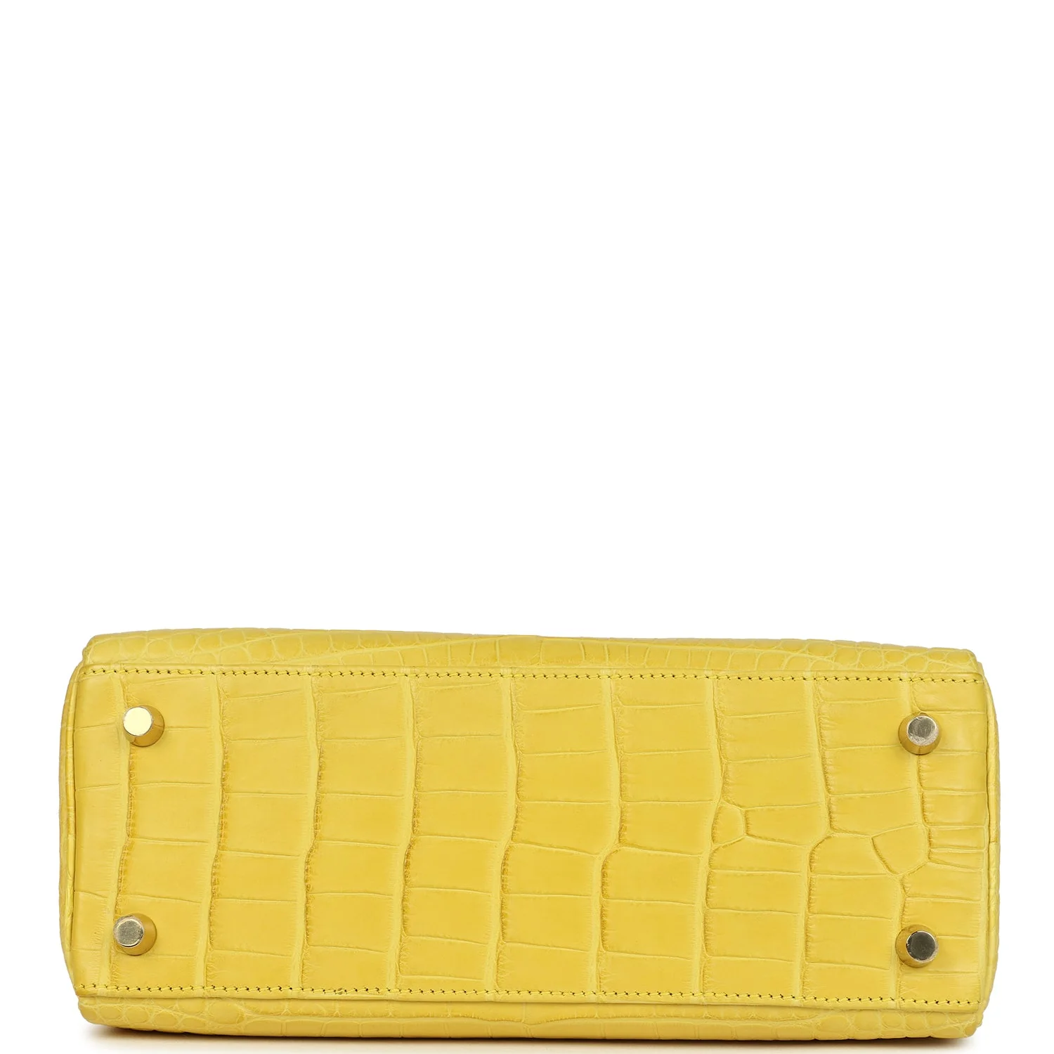 Hermes Kelly Retourne 25 Mimosa Matte Alligator Permabrass Hardware