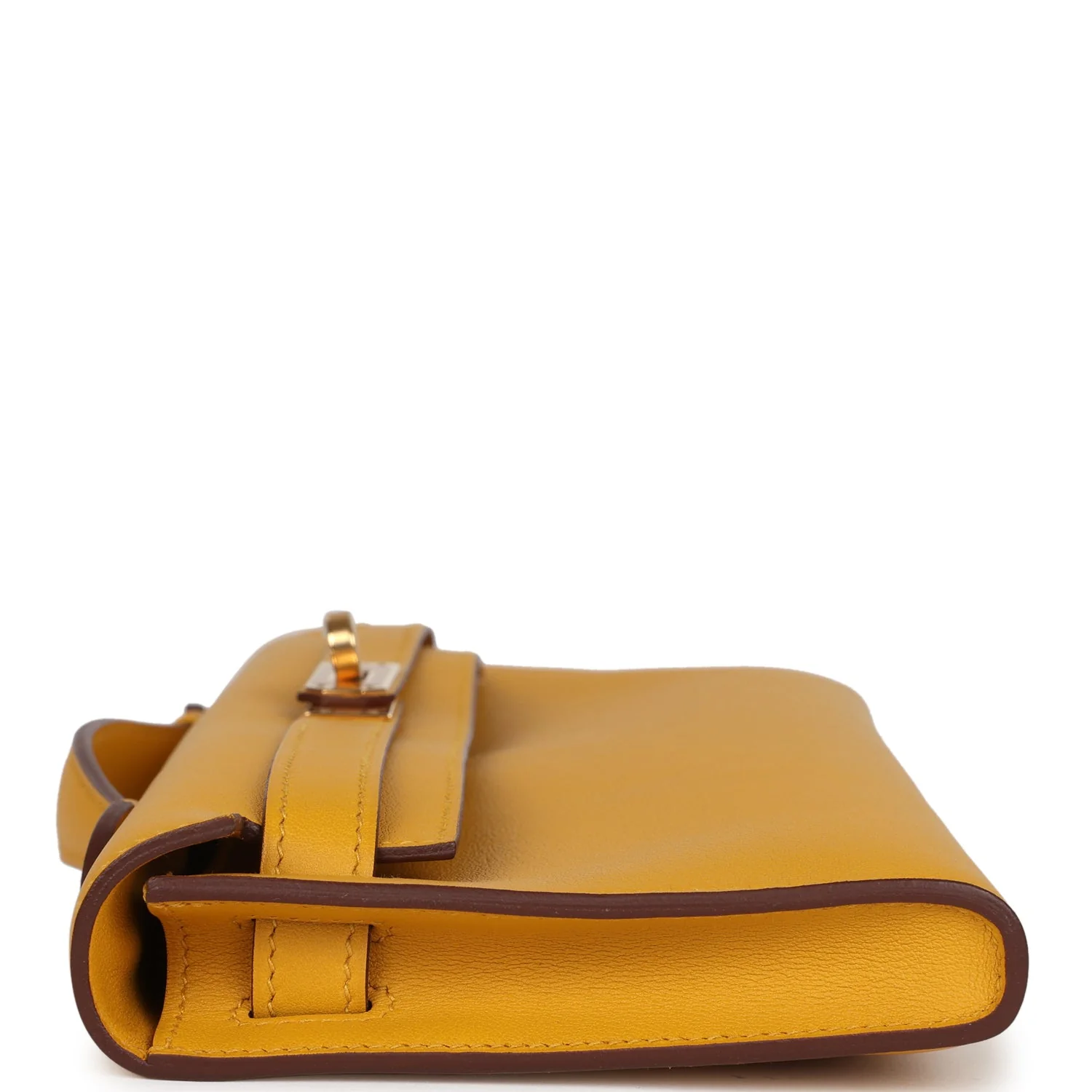 Hermes Kelly Cut Jaune Ambre Swift Gold Hardware