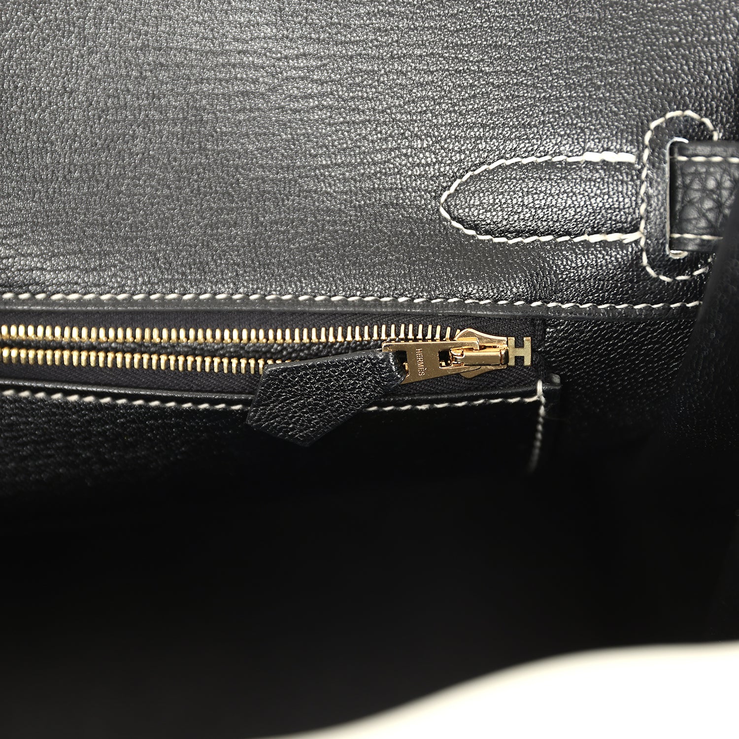 Pre-owned Hermes Special Order (HSS) Birkin 30 White and Black Clemence Permabrass Hardware