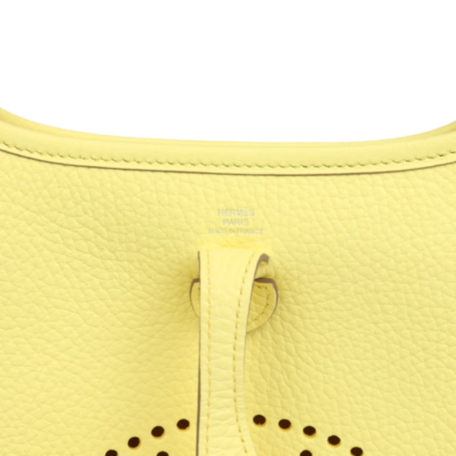 Hermes Evelyne TPM Limoncello Clemence Palladium Hardware