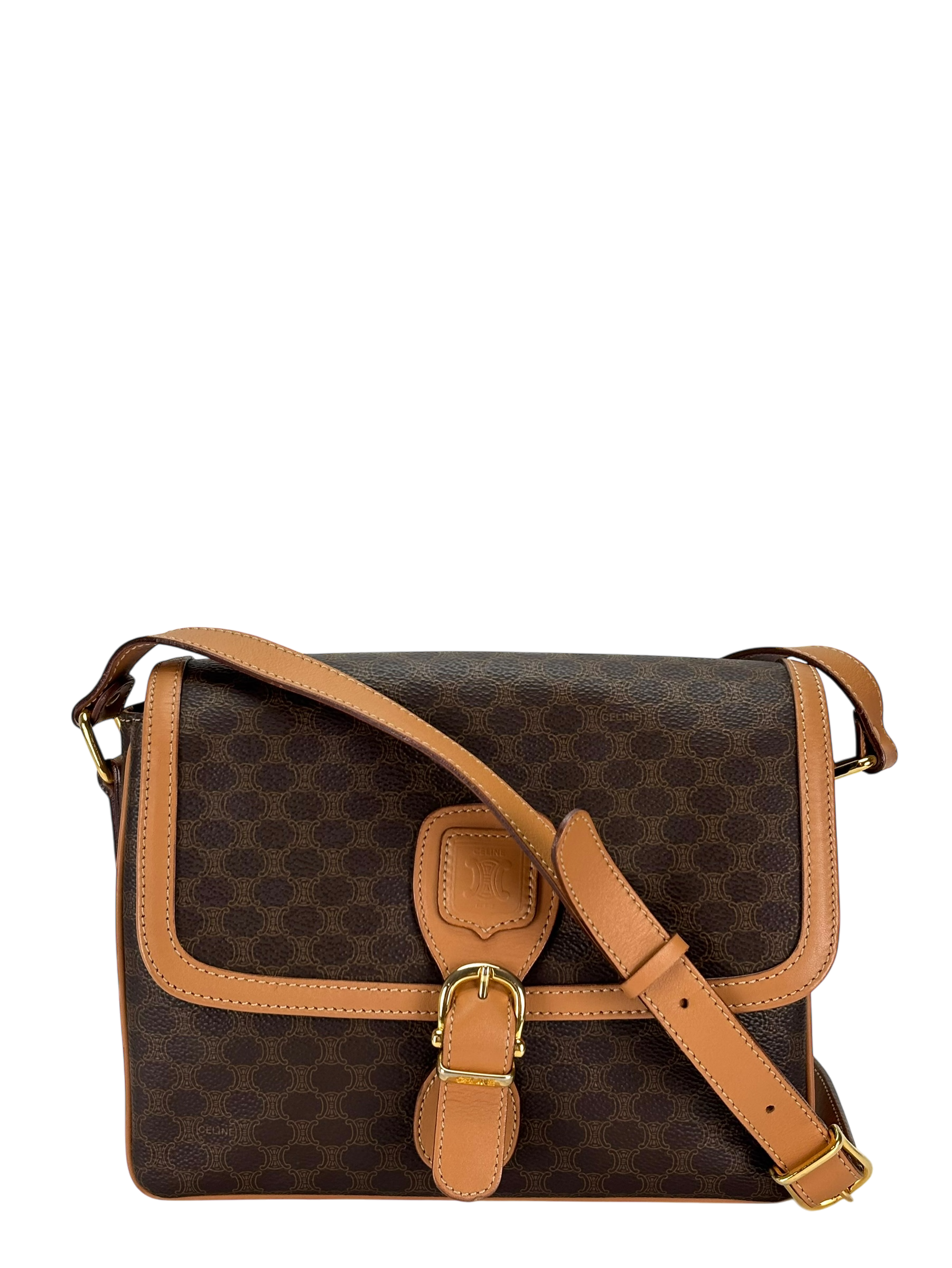 CELINE - Vintage Macadam Shoulder Bag