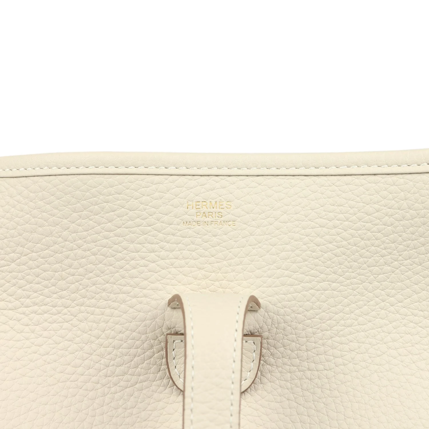 Hermes Evelyne III PM Craie Clemence Gold Hardware