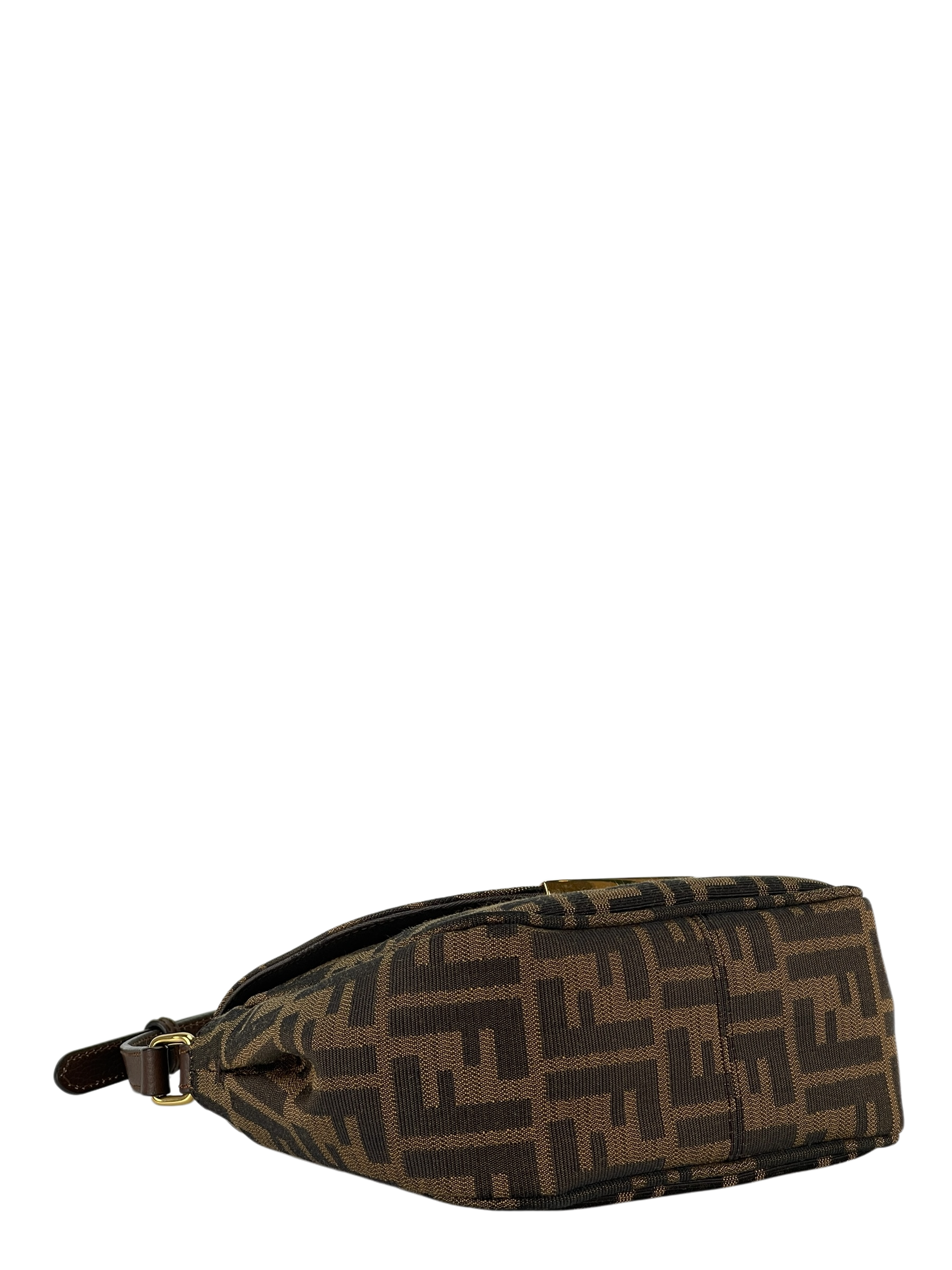 FENDI - Brown Zucca Canvas Crossbody Bag