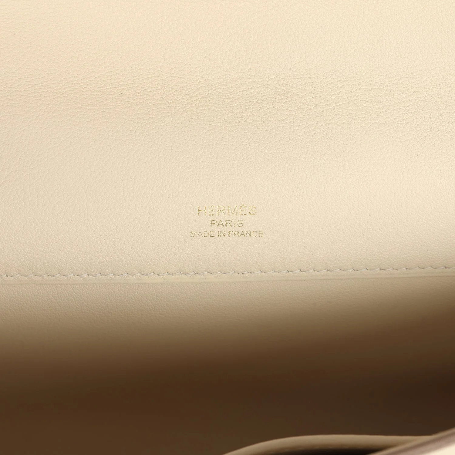 Hermes Kelly Cut Craie Swift Gold Hardware