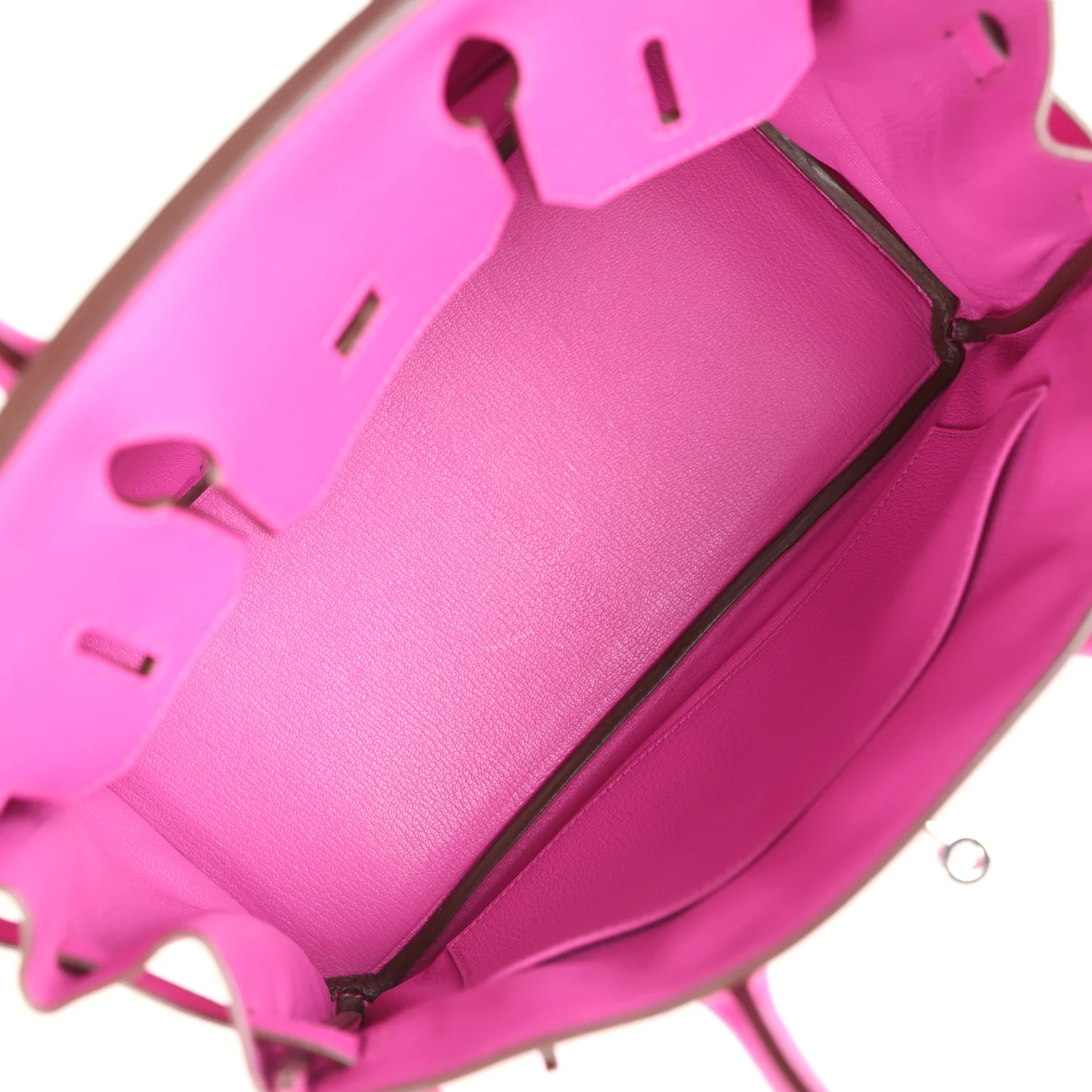 Pre-owned Hermes Birkin 30 Magnolia Novillo Palladium Hardware