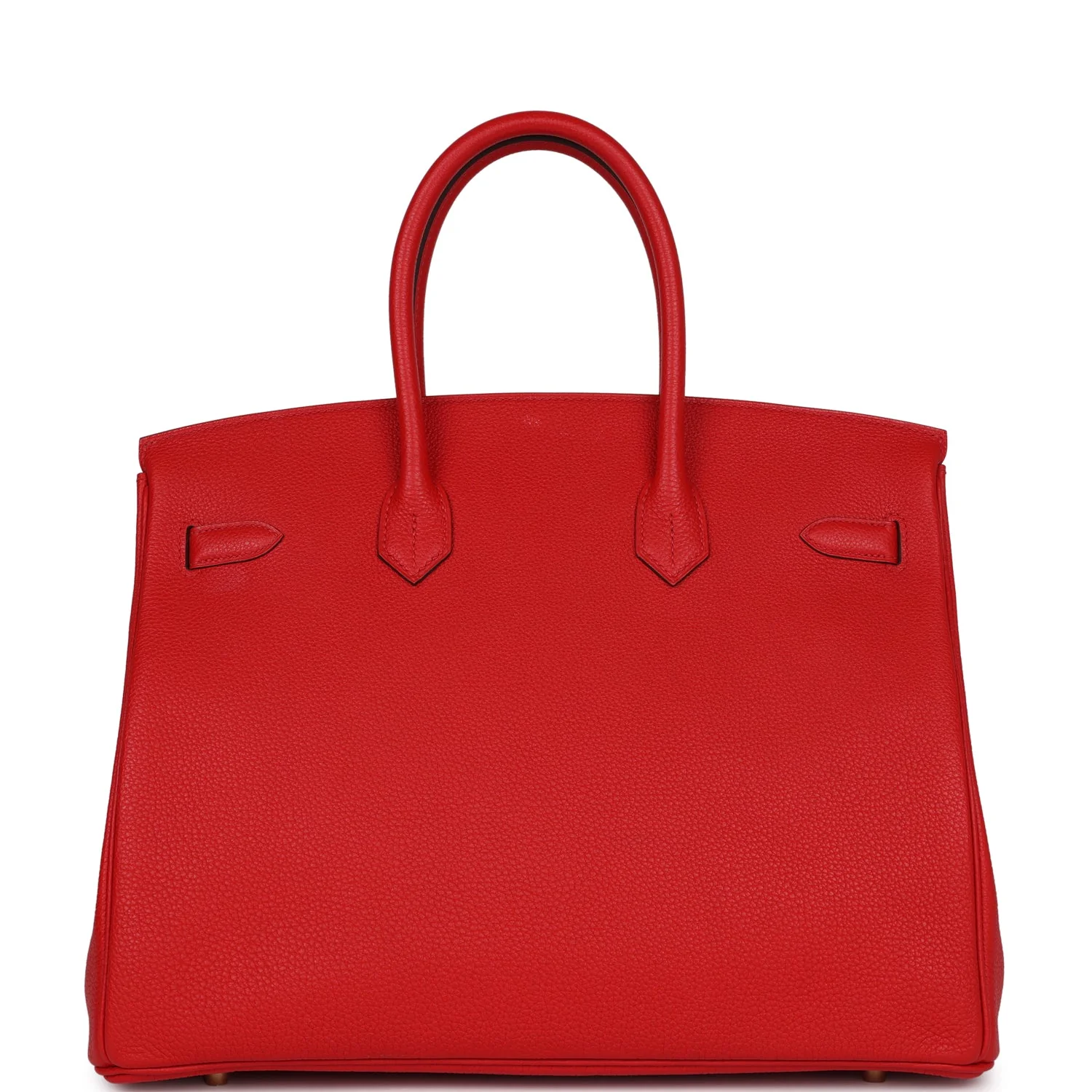 Pre-owned Hermes Birkin 35 Rouge Tomate Togo Gold Hardware