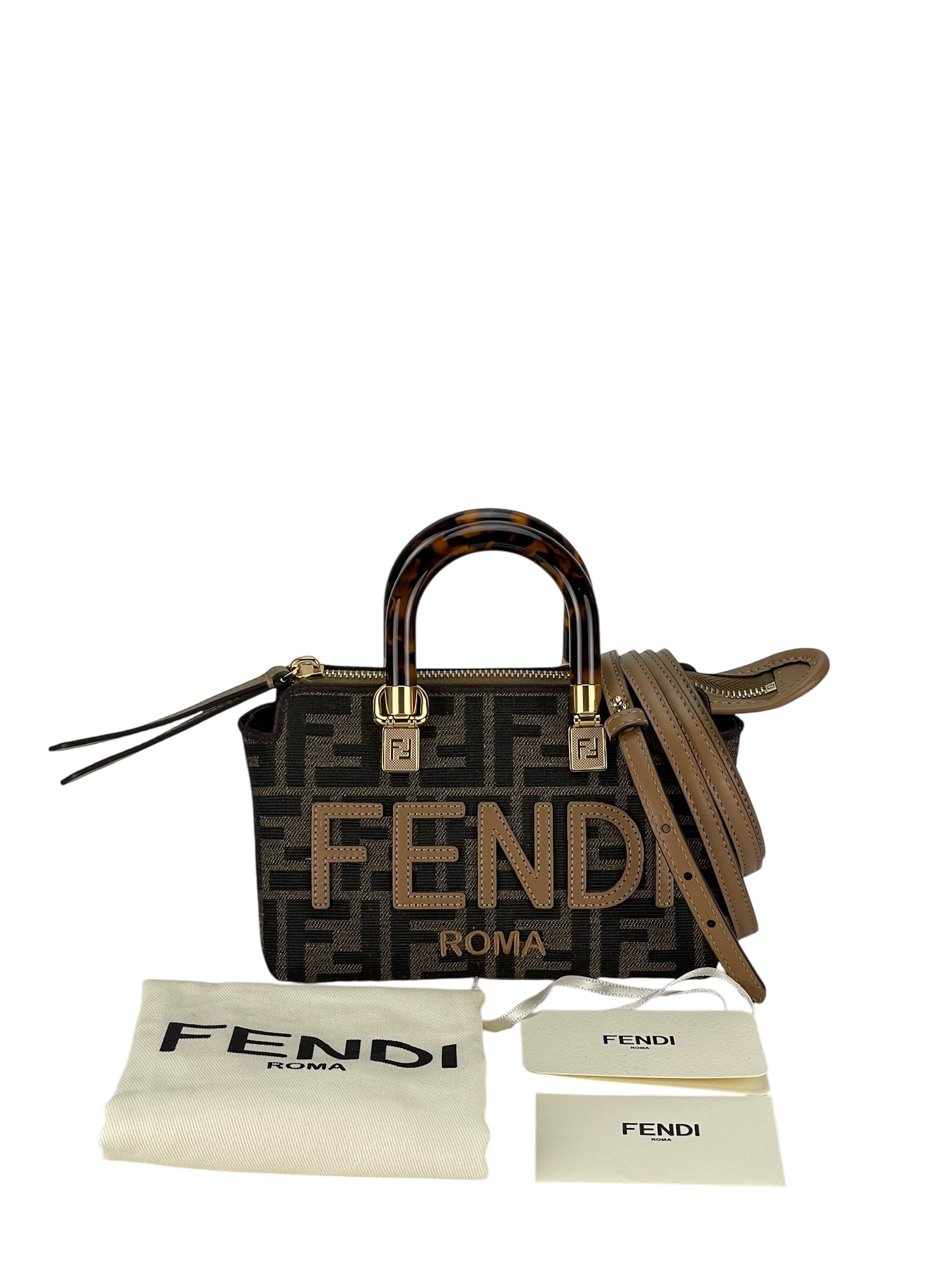 FENDI - Zucca Brown By the way 2way Boston Bag Mini