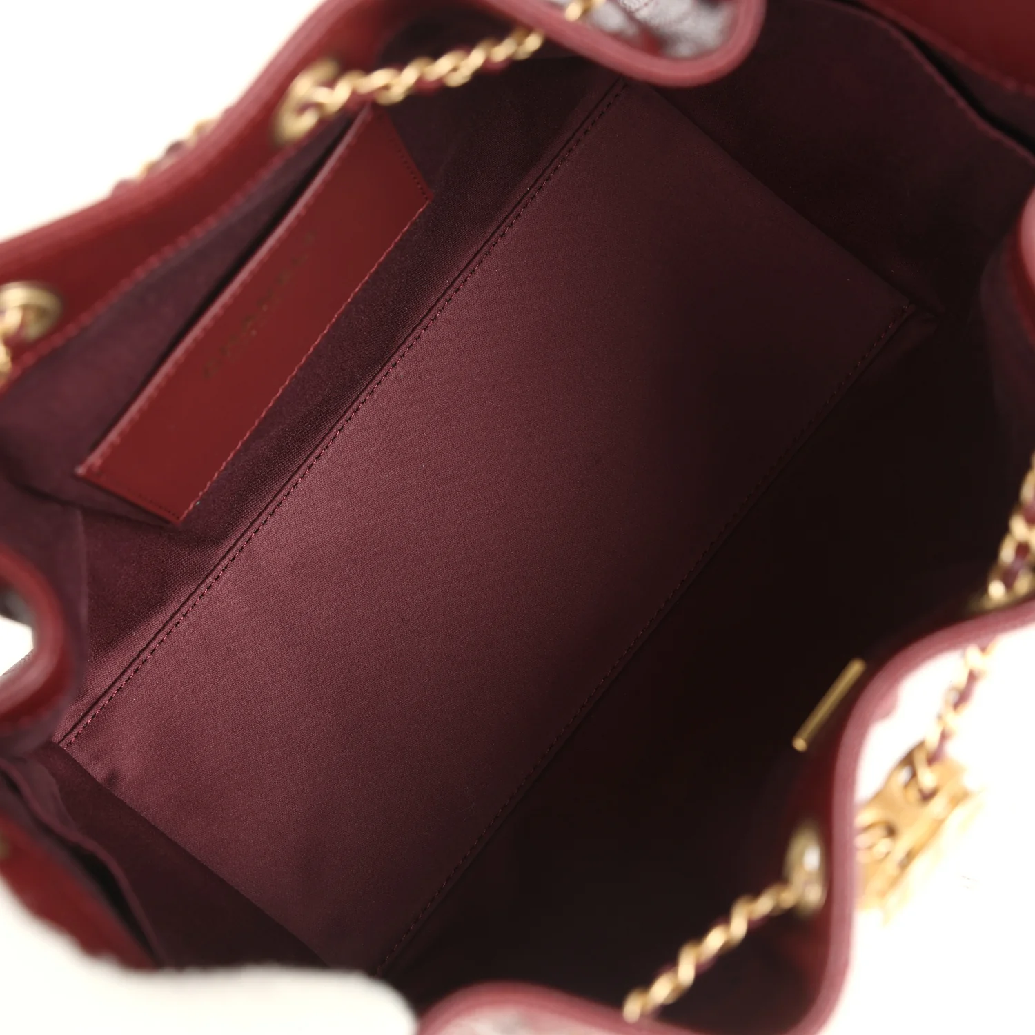 Chanel Small 25 Hobo Bag Burgundy Caviar Antique Gold Hardware