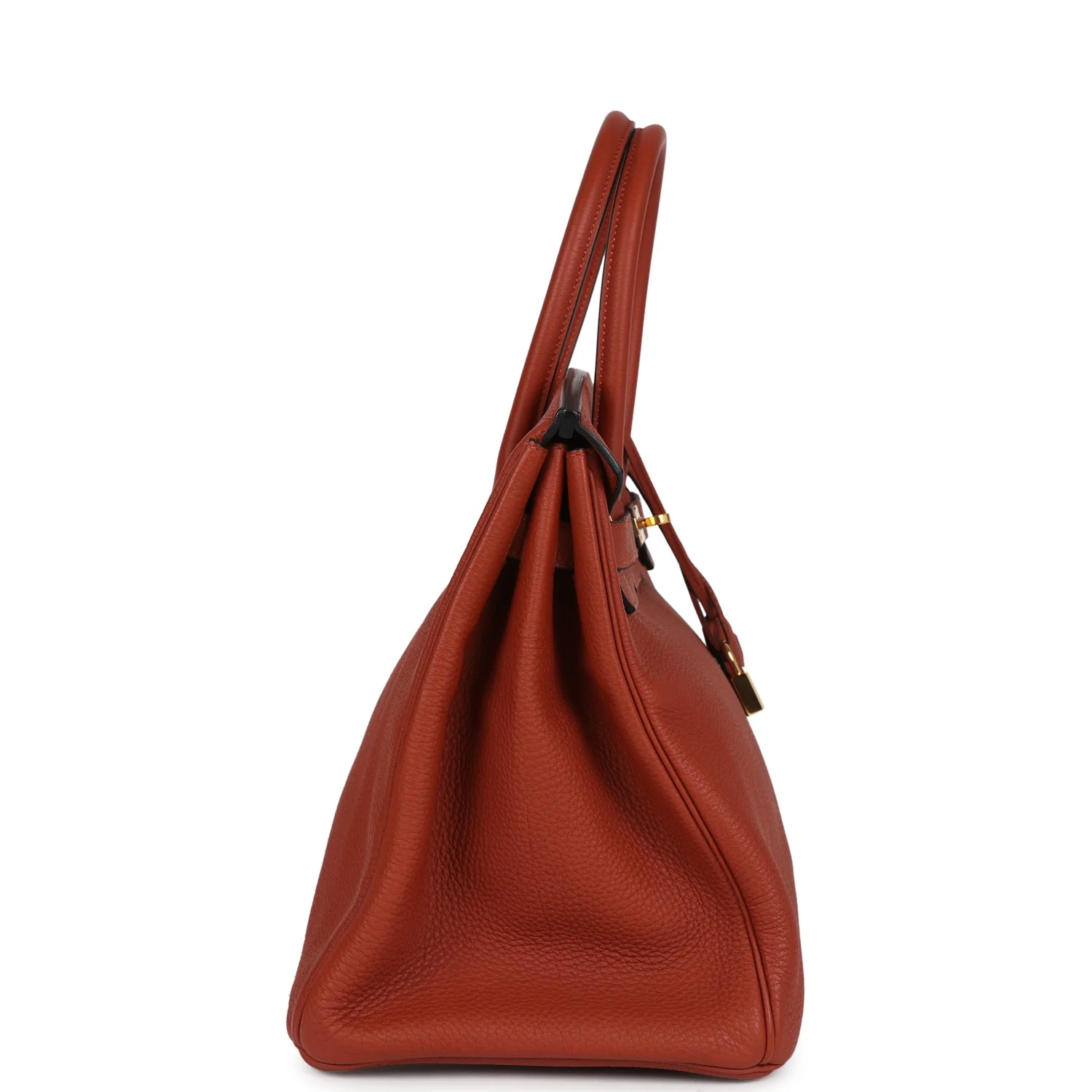 Pre-owned Hermes Birkin 35 Cuivre Togo Gold Hardware