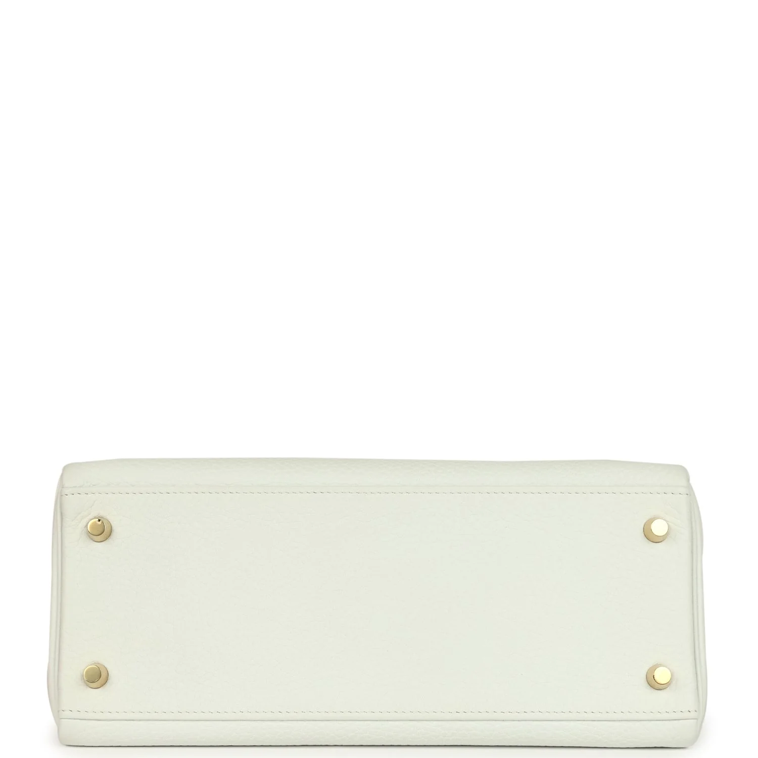 Hermes Kelly Retourne 28 White Clemence Gold Hardware