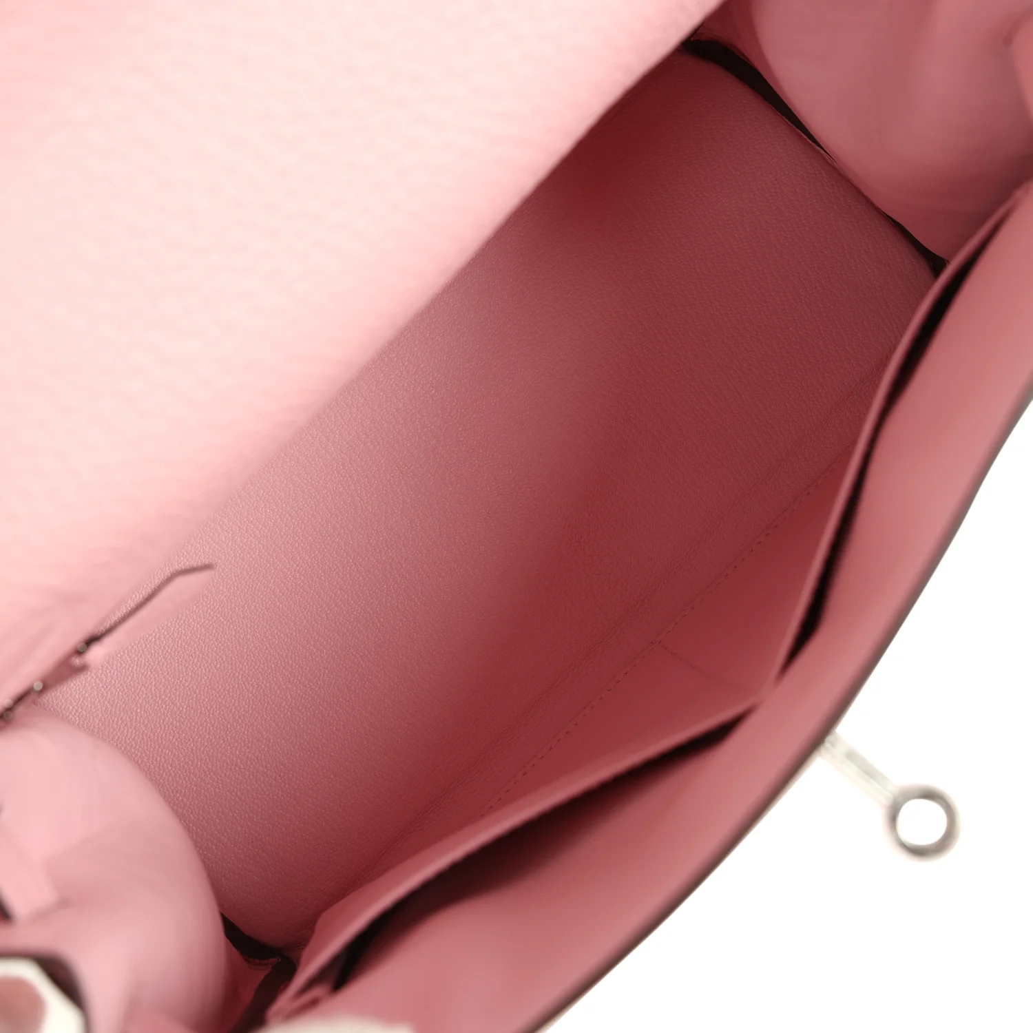Hermes Kelly Retourne 28 Rose Sakura Clemence Palladium Hardware