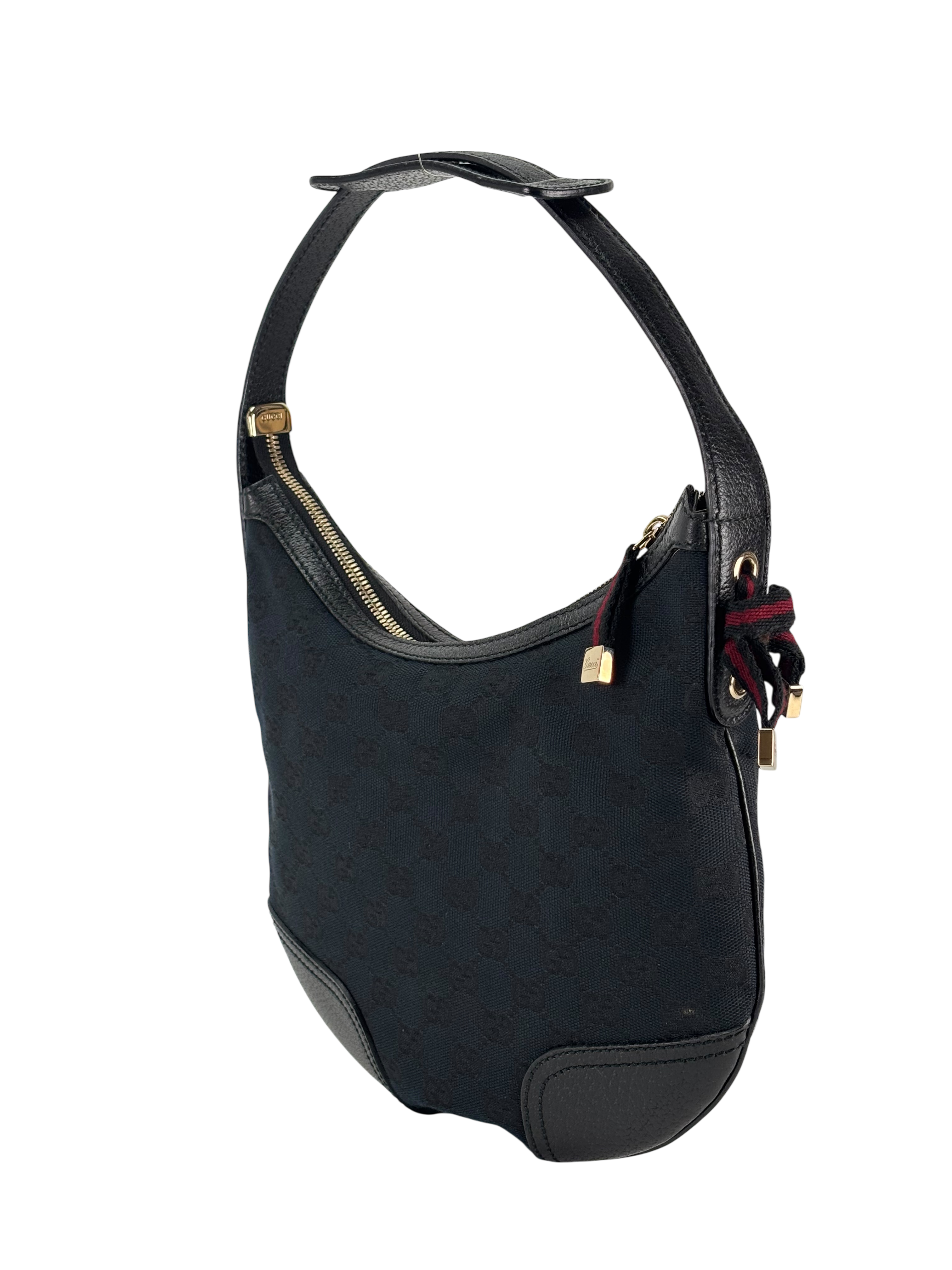 GUCCI - Black Princy Hobo GG Canvas Shoulder bag