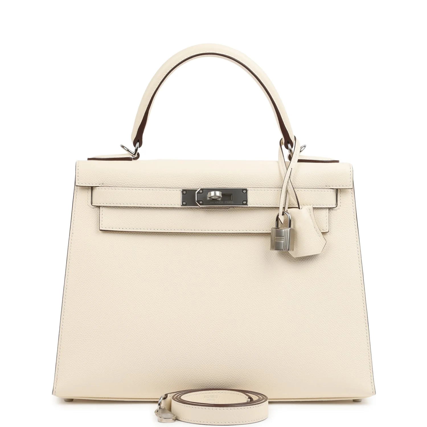Hermes Kelly Sellier 28 Sellier Nata Verso Epsom Palladium Hardware
