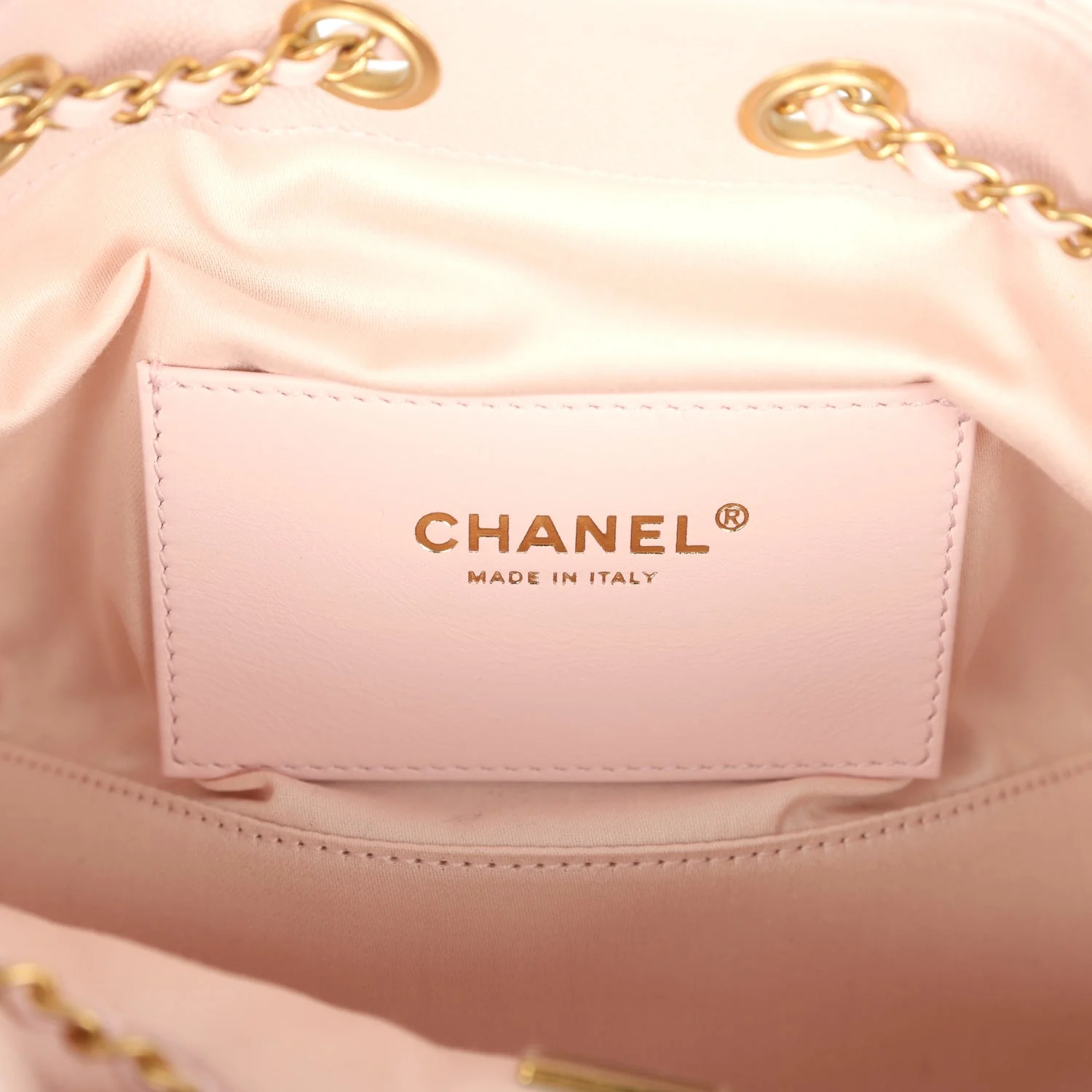 Chanel Mini 25 Hobo Bag Light Pink Caviar Antique Gold Hardware