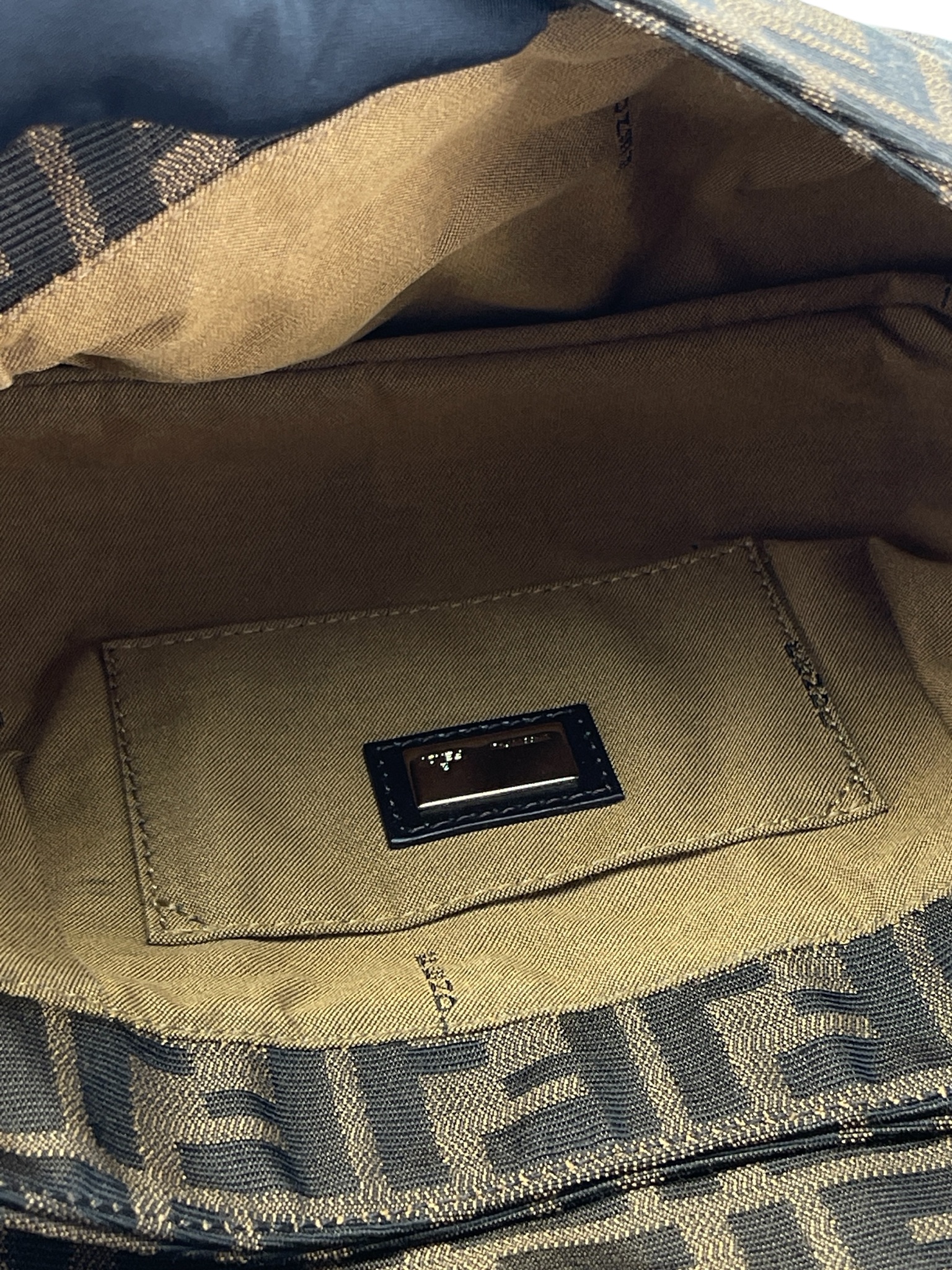 FENDI - Brown Canvas Zucca one-Shoulder Bag