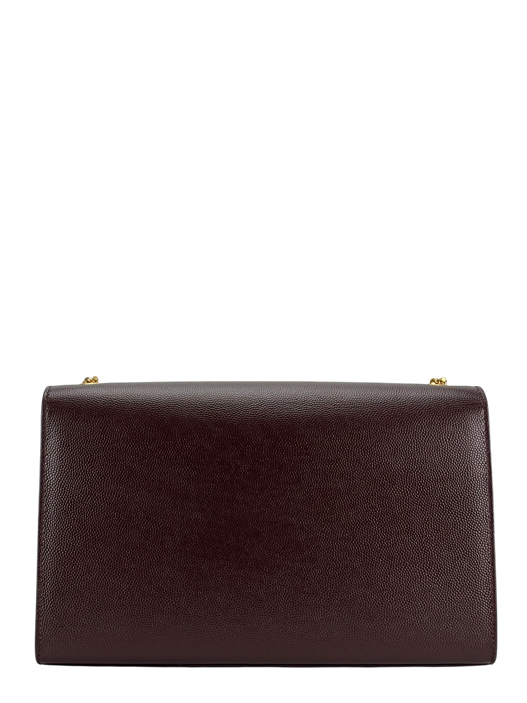 SAINT LAURENT - Medium Burgundy Kate shoulder bag