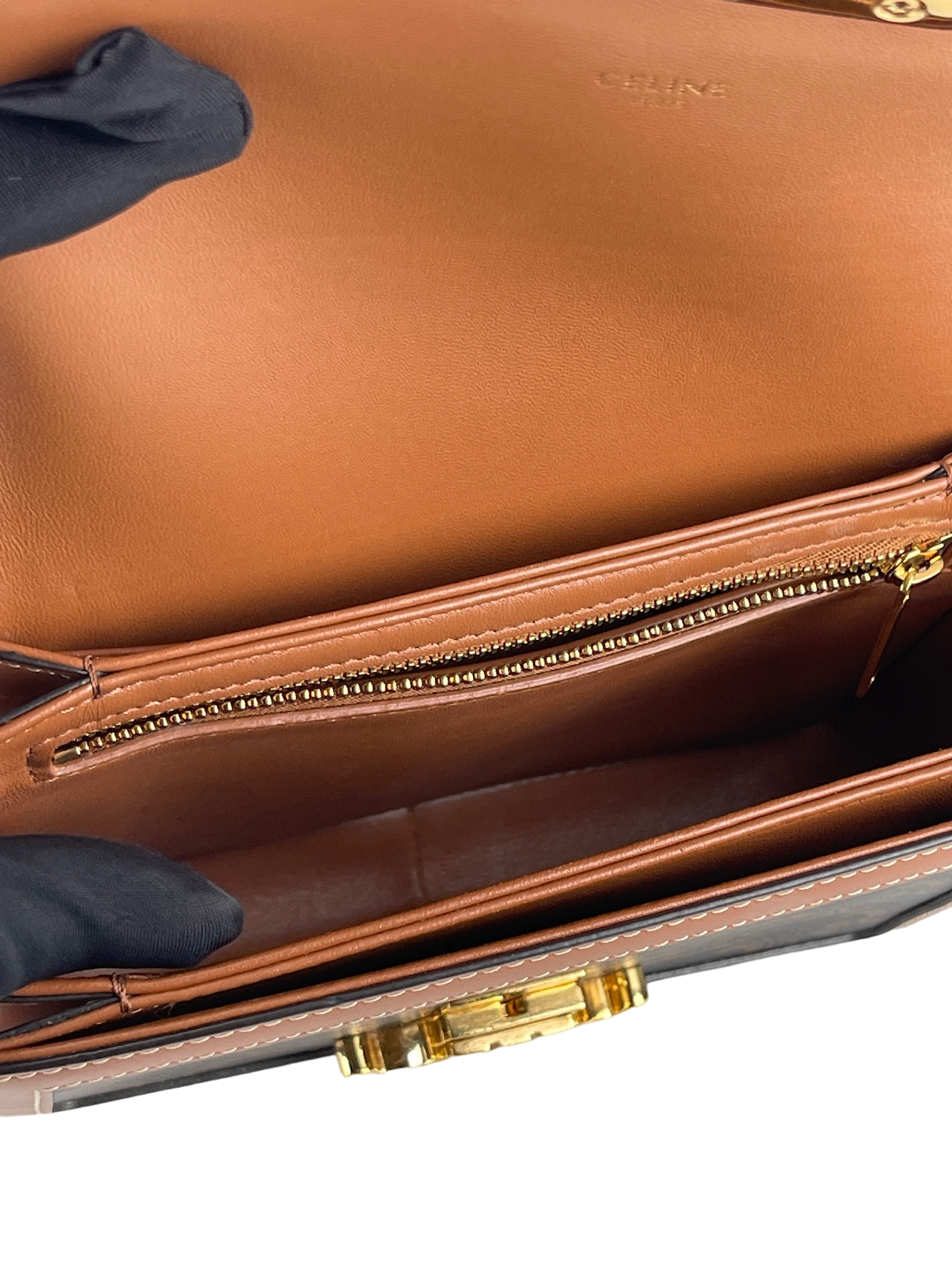 CELINE - Brown Triomphe Shoulder Bag