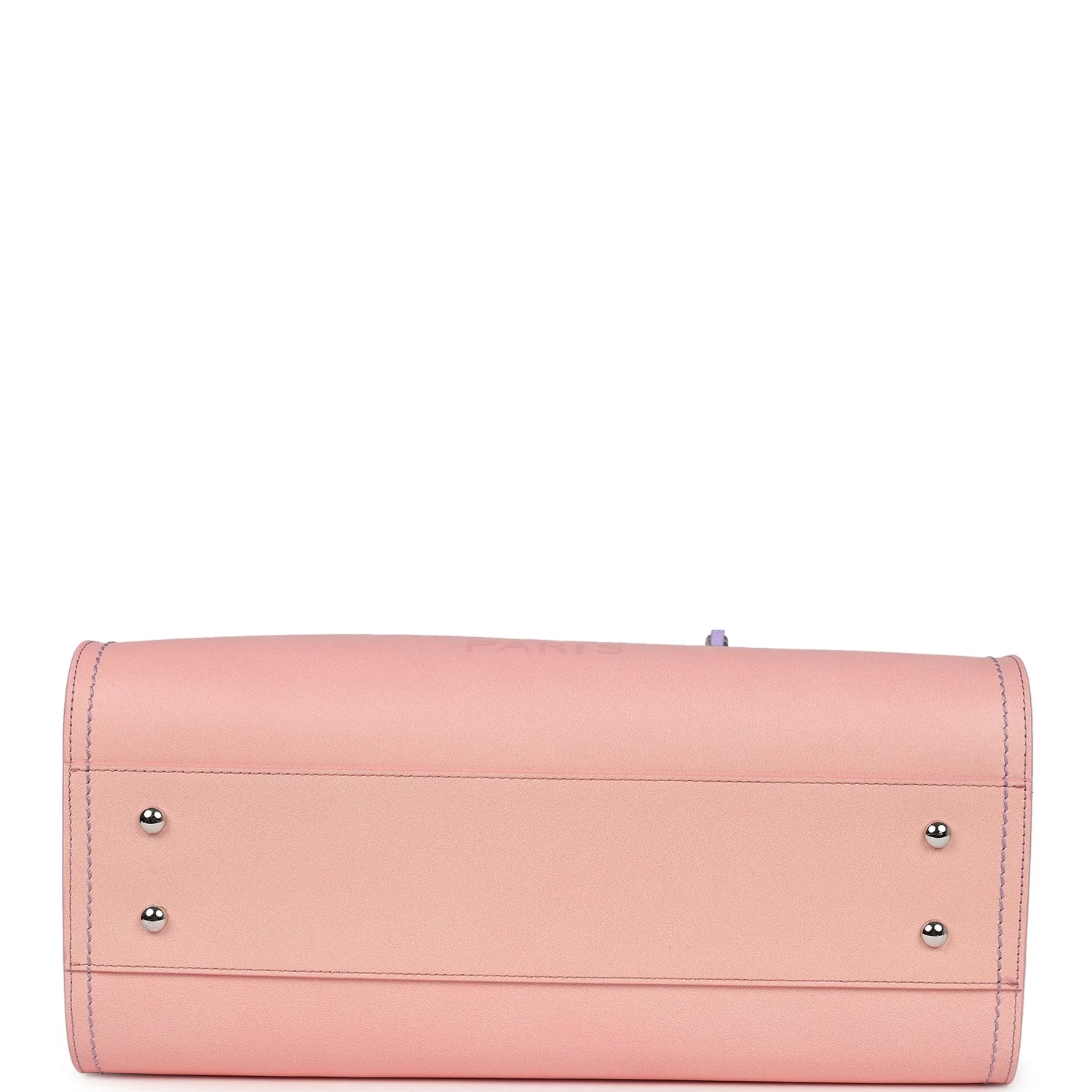 Chanel Small Deauville Shopping Tote Pink and Purple Ombre Calfskin Silver Hardware