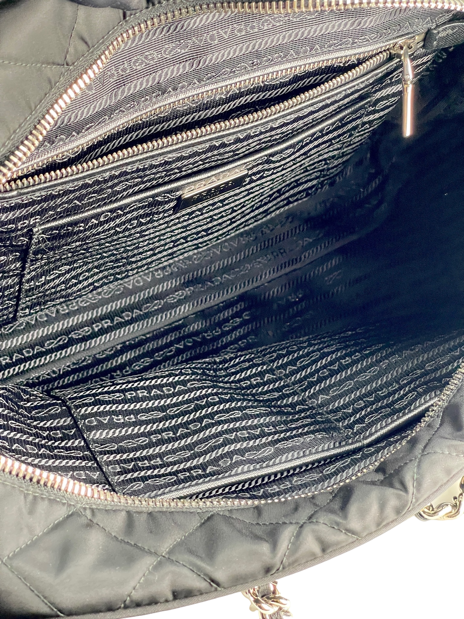 PRADA - Nylon Tessuto Impuntu Tote Bag