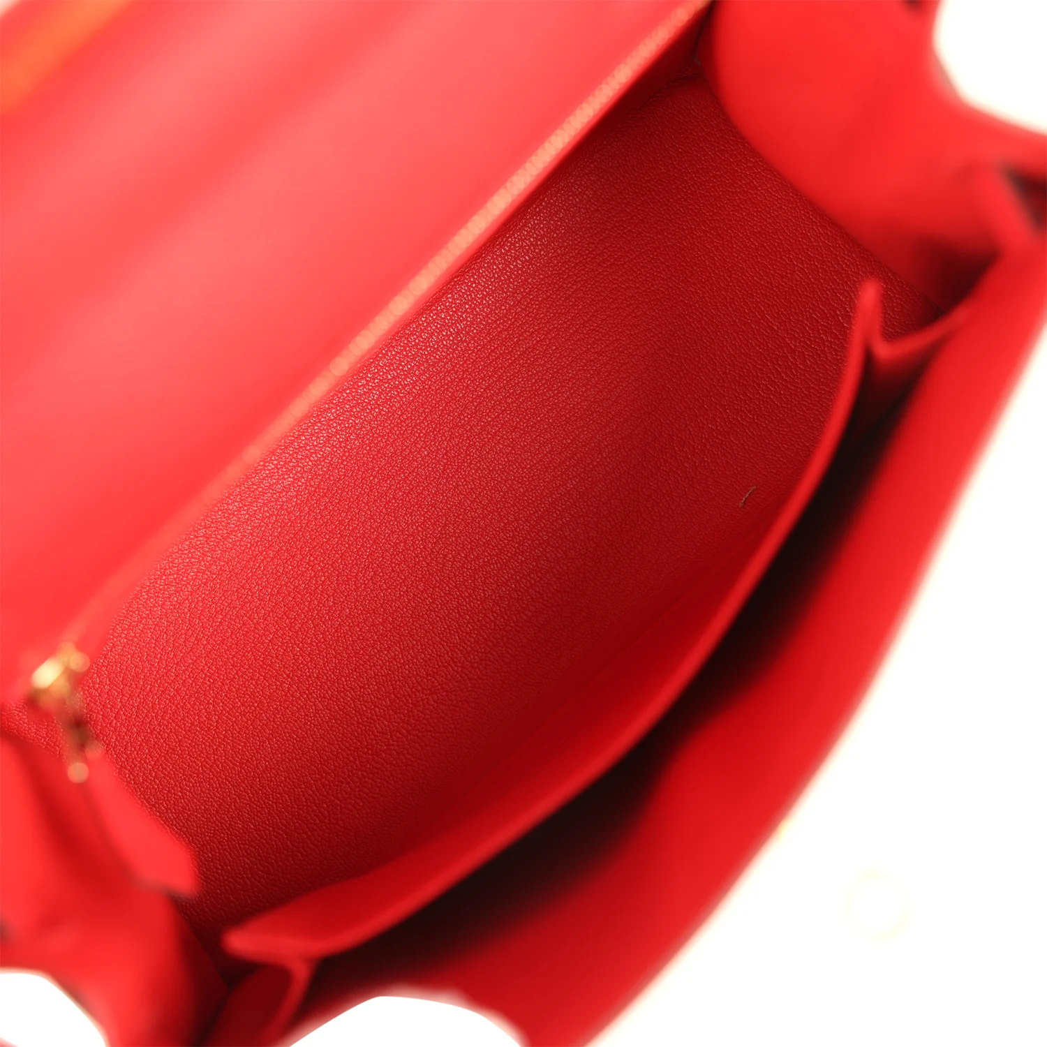 Hermes Kelly Sellier 25 Rouge Radieux Epsom Gold Hardware