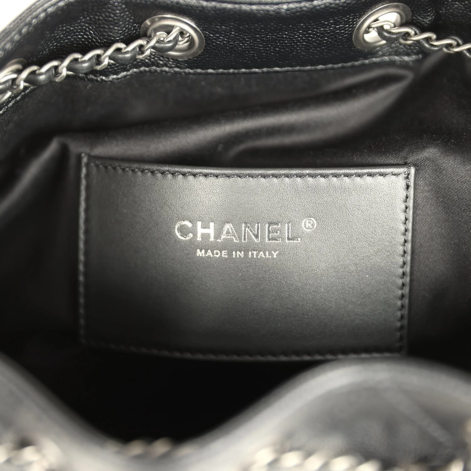 Chanel Small 25 Hobo Bag Black Shiny Caviar Aged Ruthenium Hardware