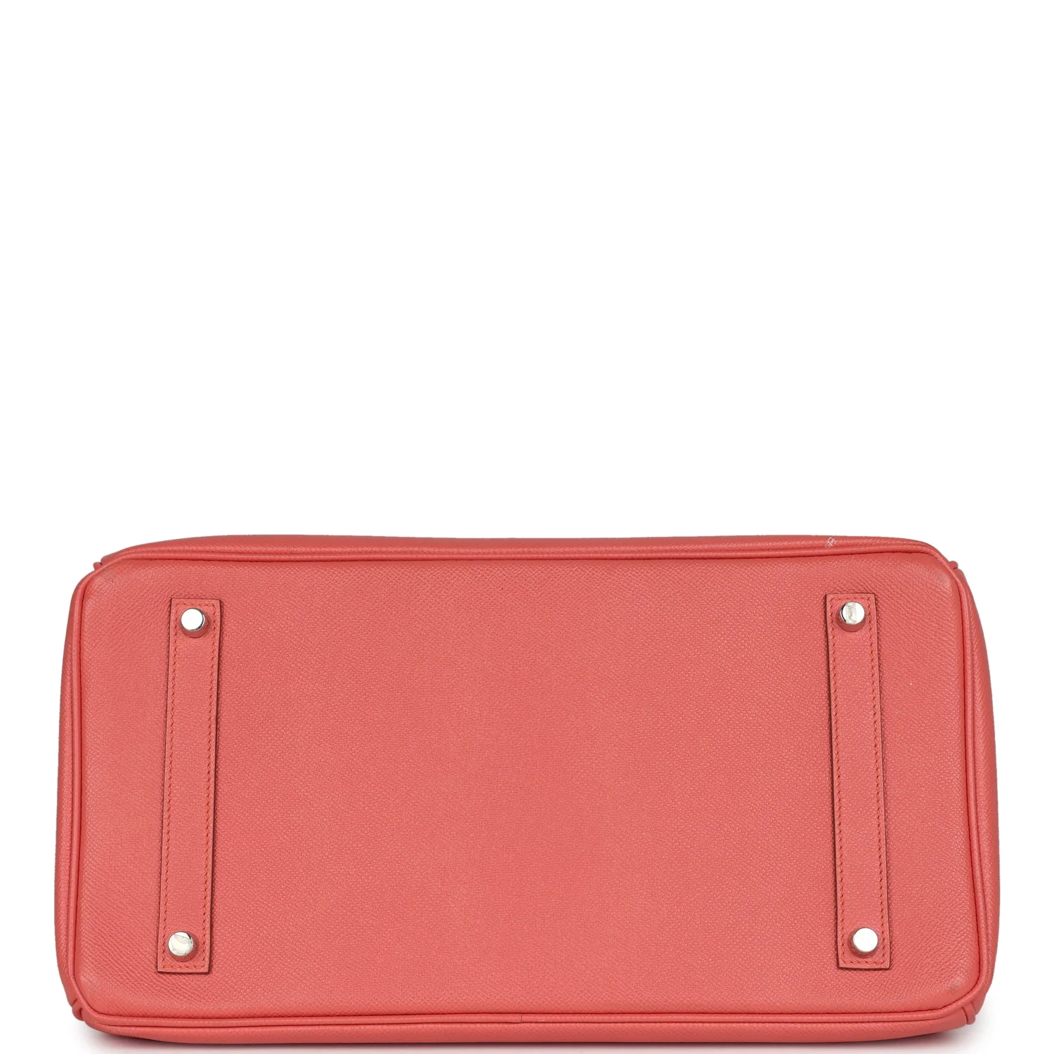 Pre-owned Hermes Birkin 35 Flamingo Epsom Palladium Hardware