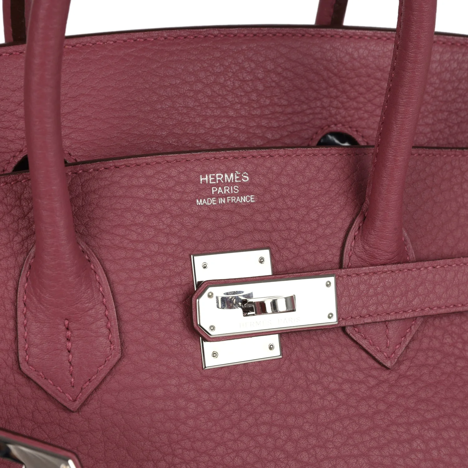 Pre-owned Hermes Birkin 35 Bois De Rose Fjord Palladium Hardware