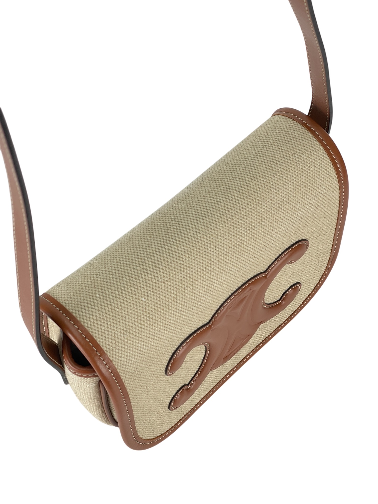 CELINE - Mini Besace Triomphe Shoulder Bag Beige