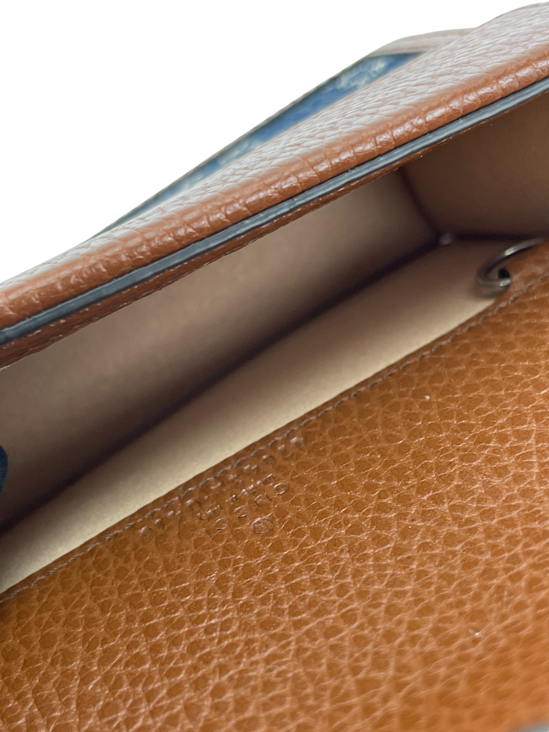 GUCCI - Denim GG Dollar Enamel Super Mini Dionysus Shoulder Bag