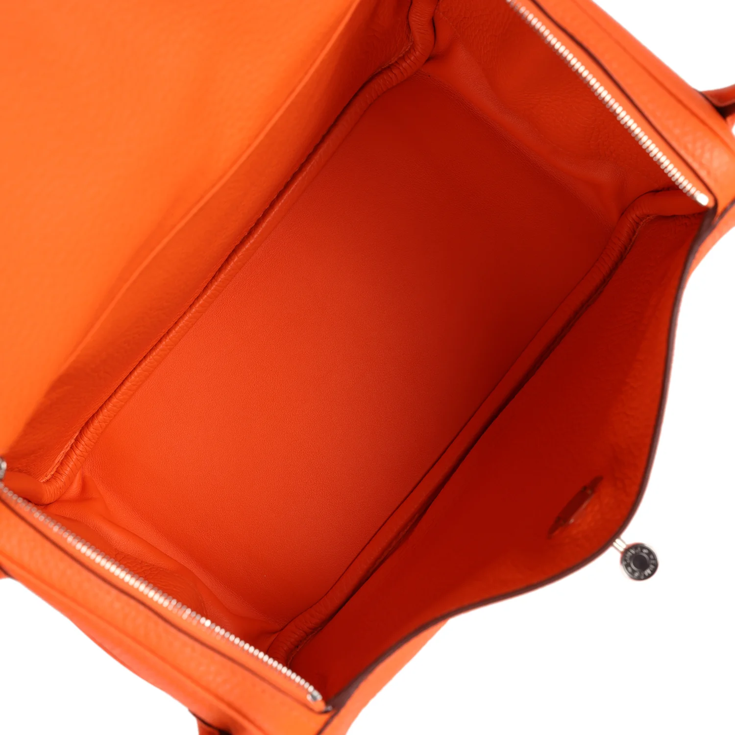 Hermes Lindy 26 Orange Minium Clemence Palladium Hardware