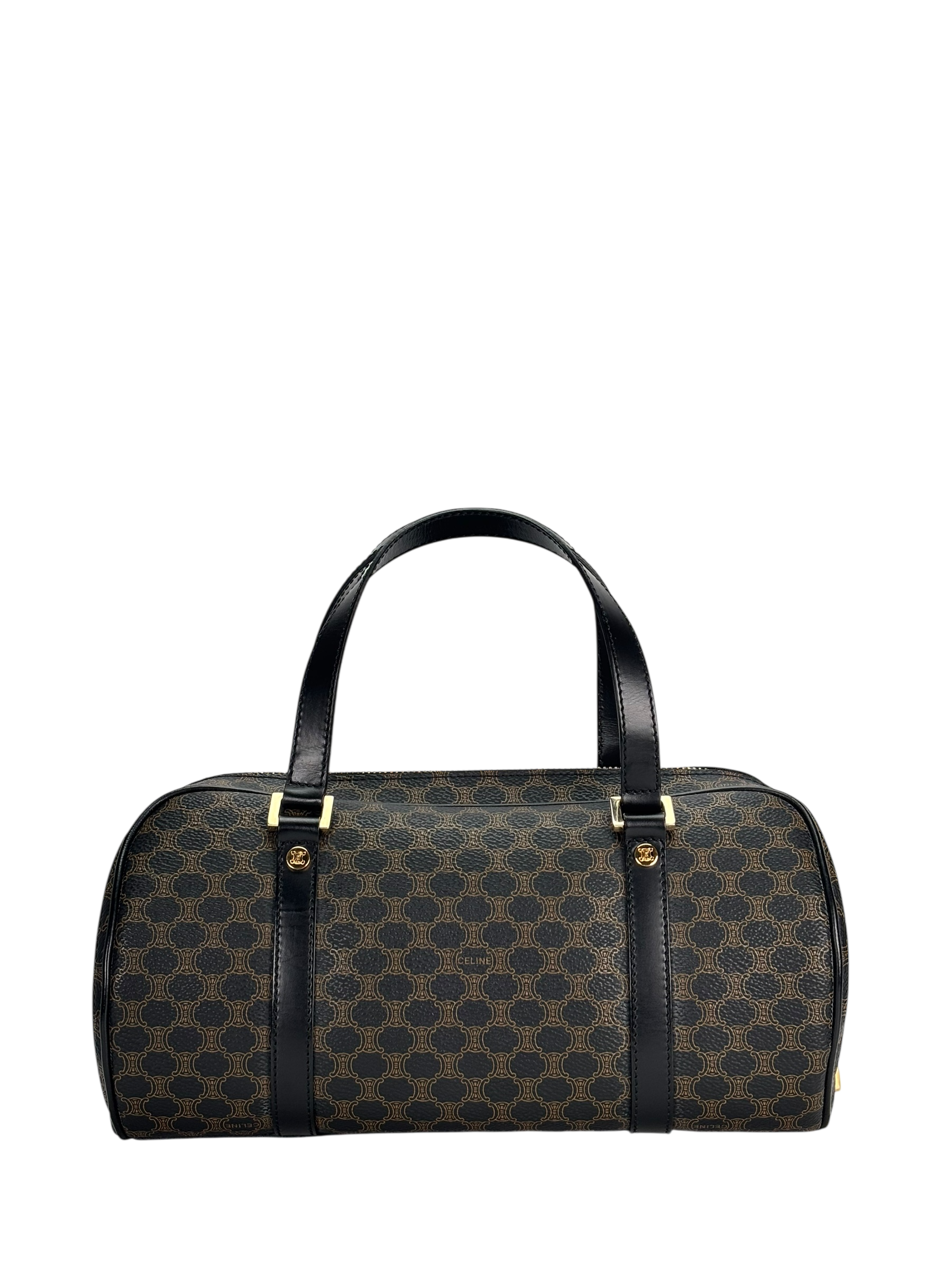 CELINE - Black Macadam Papillon Hand Bag