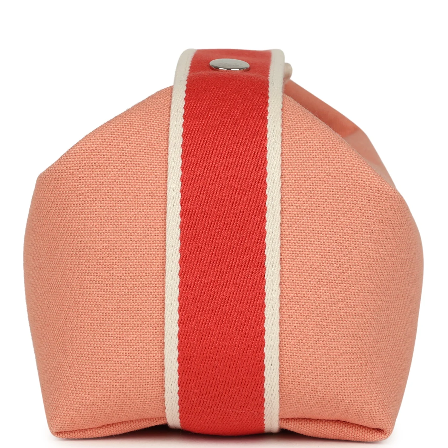 Hermes Bride A Brac Carre Case PM Goyave Canvas Palladium Hardware