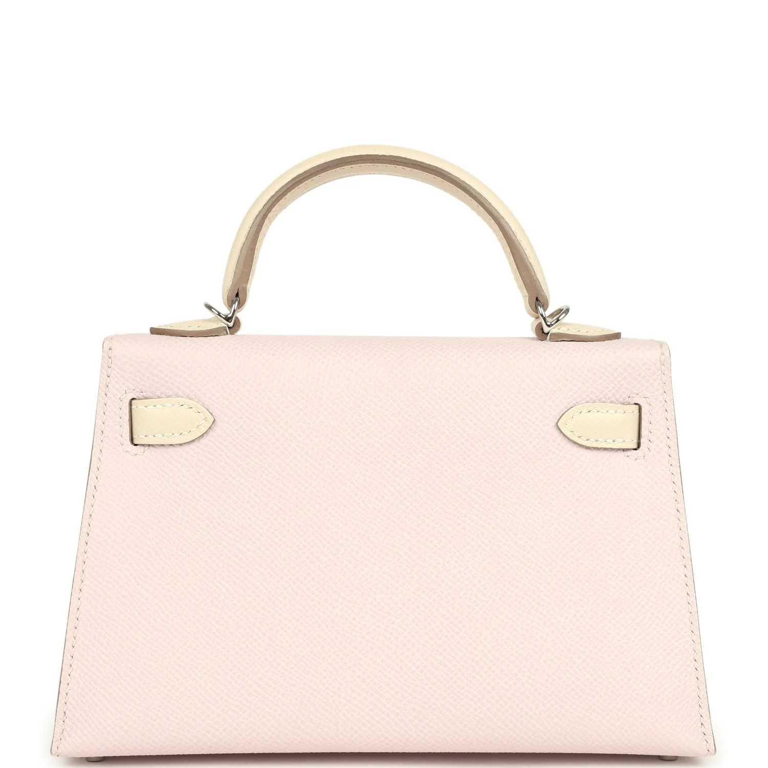 Hermes Special Order (HSS) Kelly Sellier 20 Mauve Pale and Craie Epsom Palladium Hardware