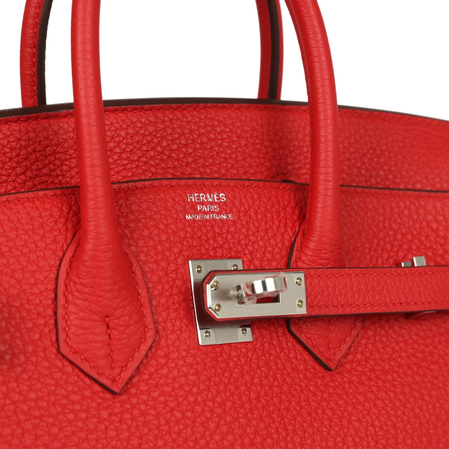 Hermes Birkin 25 Rouge Radieux Togo Palladium Hardware