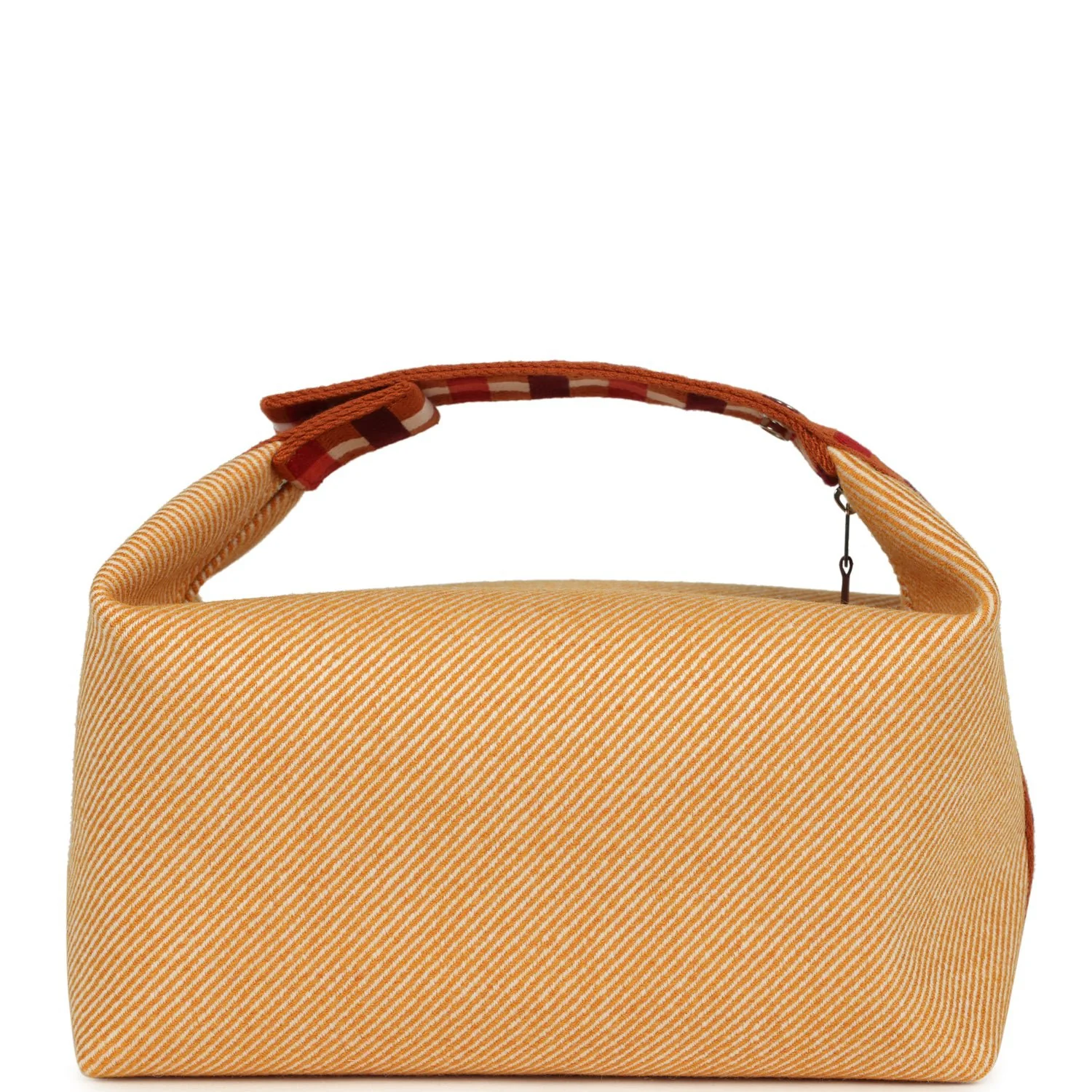 Hermes Bride A Brac Carre Case GM Fauve Merino Wool Palladium Hardware