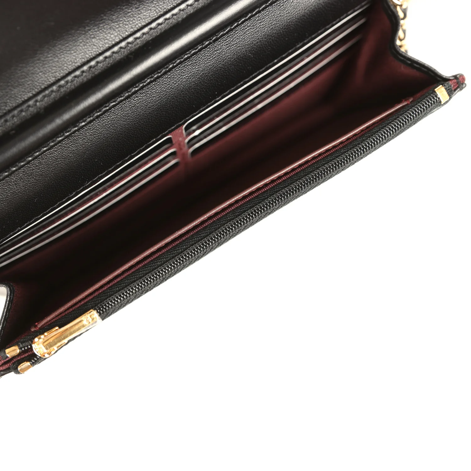 Chanel Wallet On Chain WOC Black Lambskin Gold Hardware