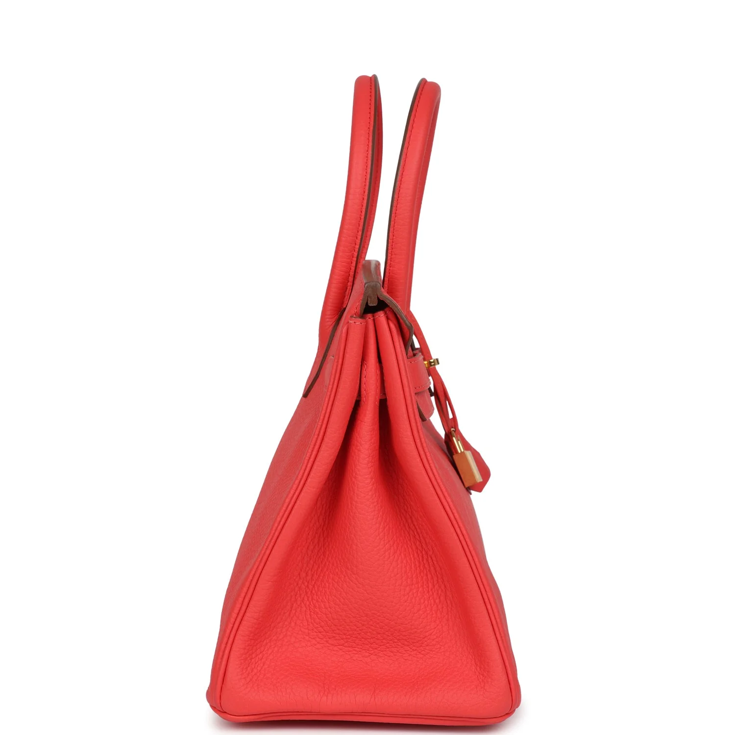 Pre-owned Hermes Birkin 30 Bougainvillea Clemence Gold Hardware