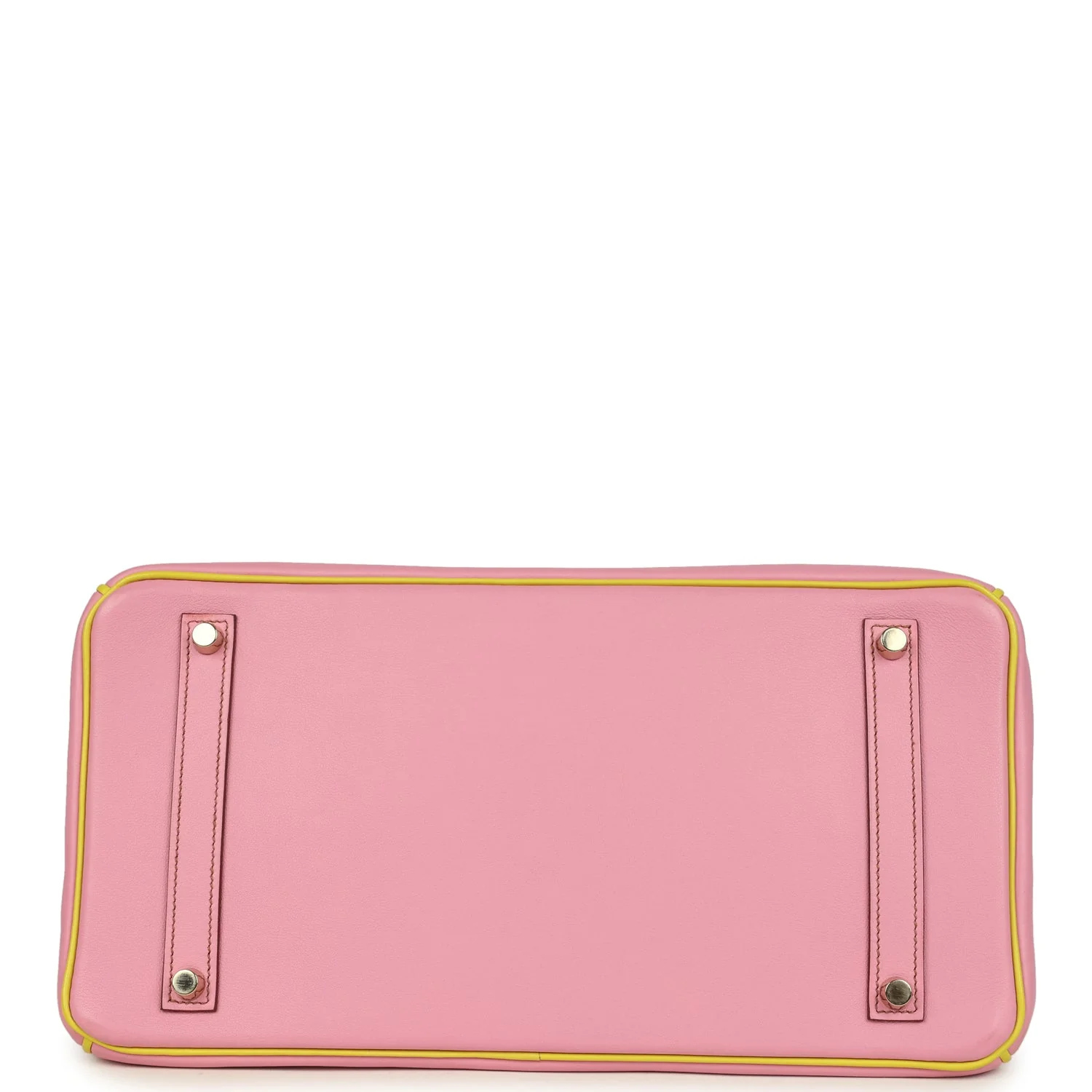 Pre-owned Hermes Special Order (HSS) Birkin 35 5P Bubblegum and Lime Swift Gold Hardware