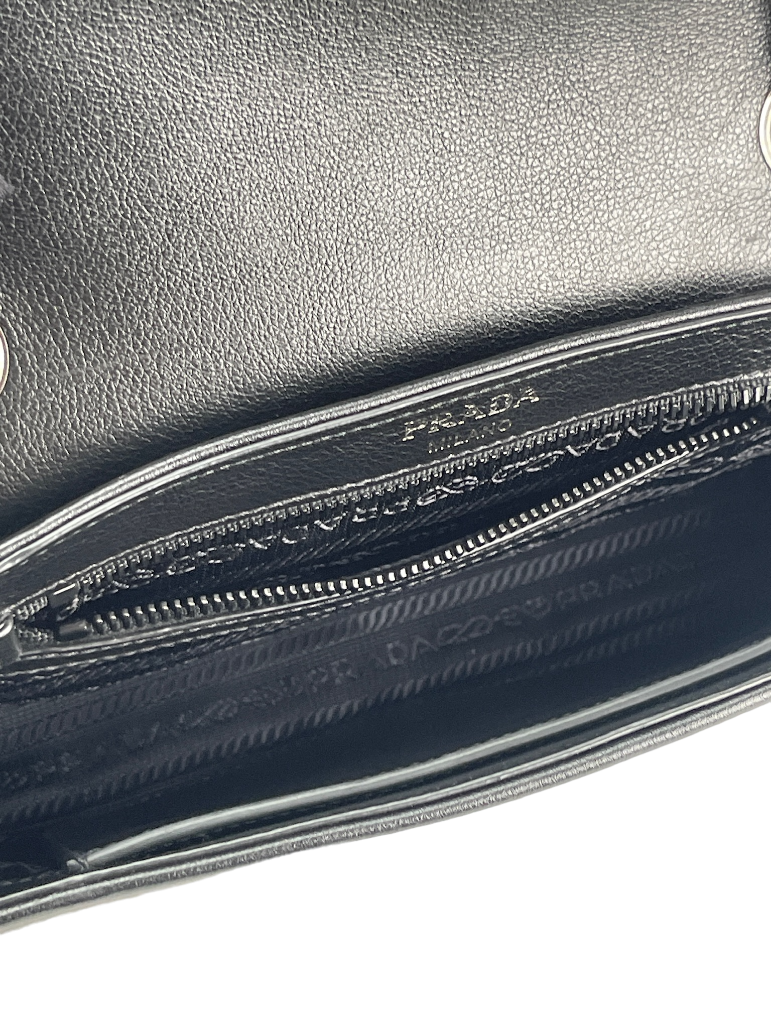 PRADA - Pattina Glace Studded Bag