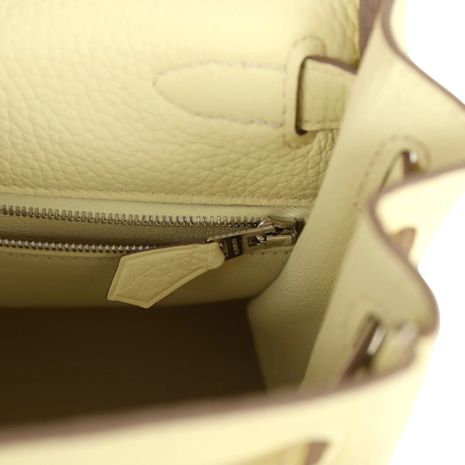 Hermes Kelly Retourne 28 Jaune Milton Clemence Palladium Hardware