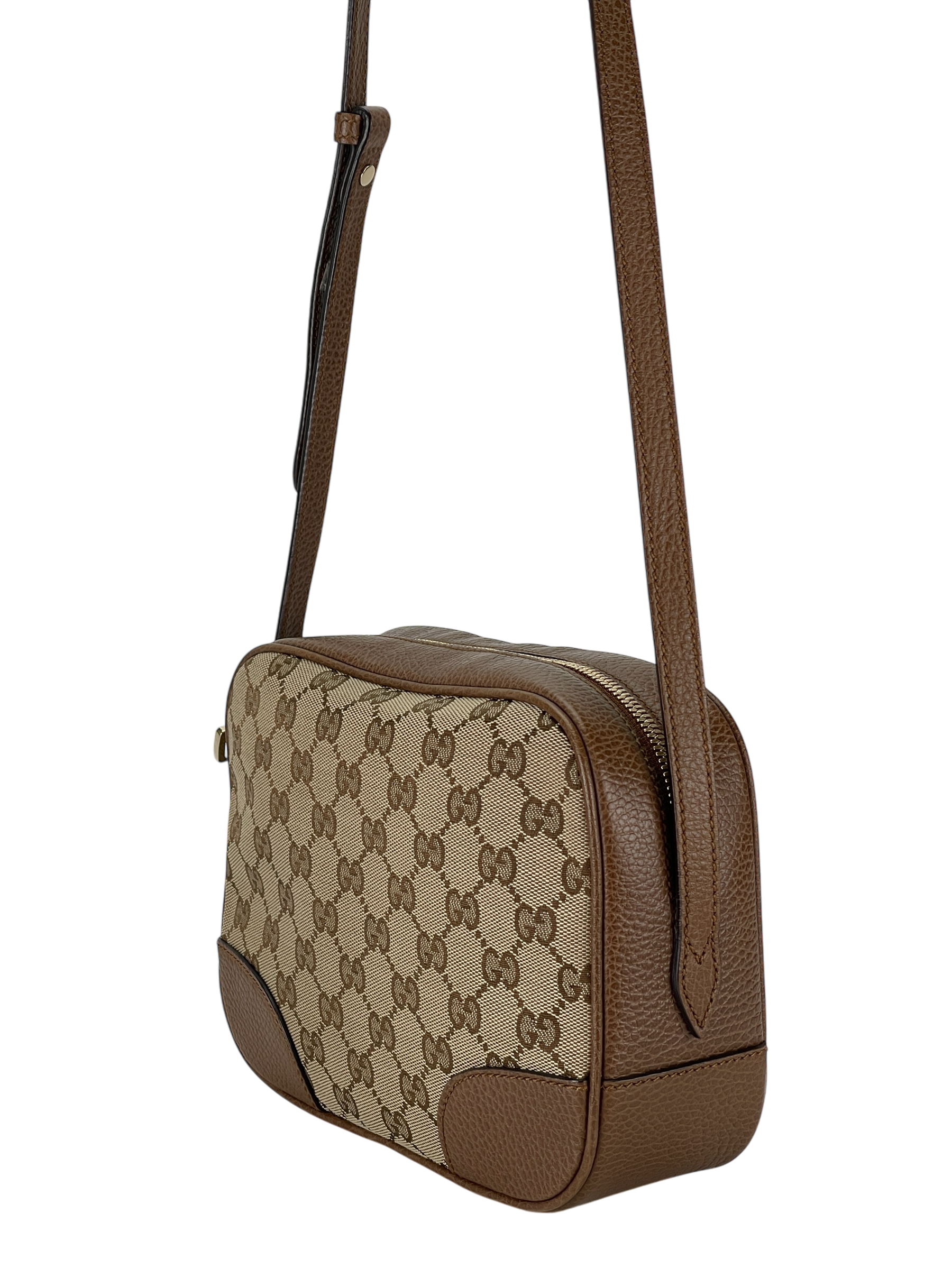 GUCCI - GG Canvas Camera Shoulder Bag Beige