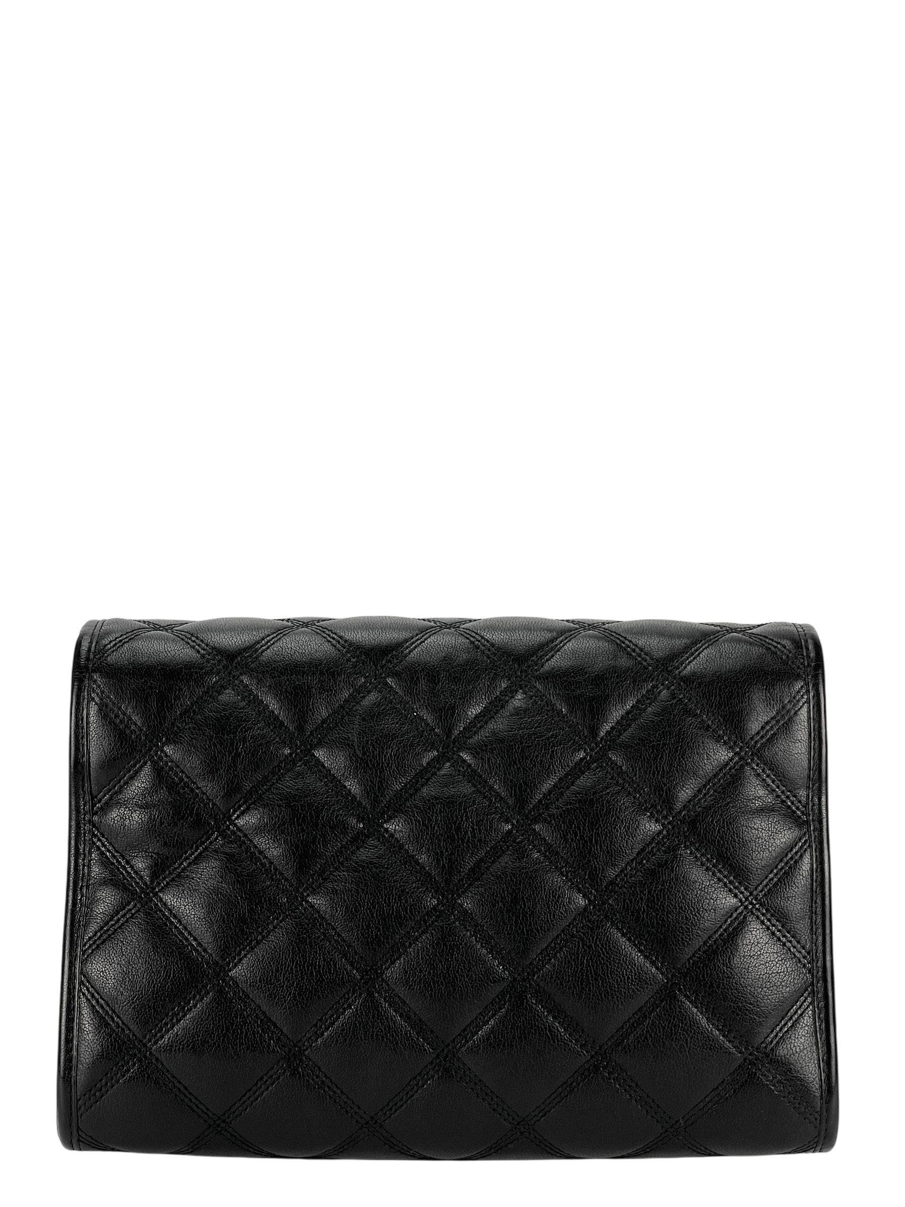 SAINT LAURENT - Becky Small Chain Bag in Black Quilted Lambskin
