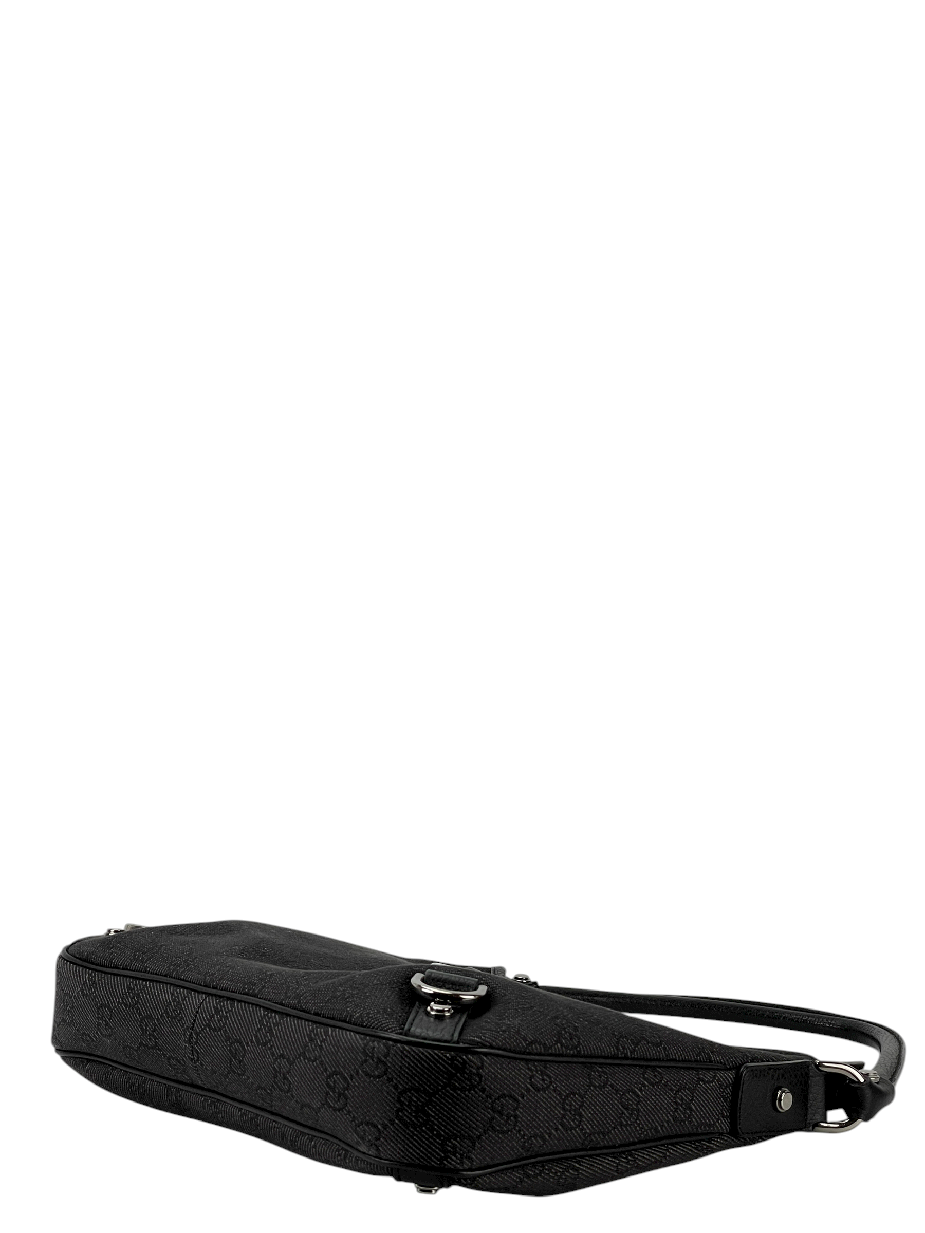 GUCCI - Black Ophidia Abbey Guccissima Semi Shoulder Bag