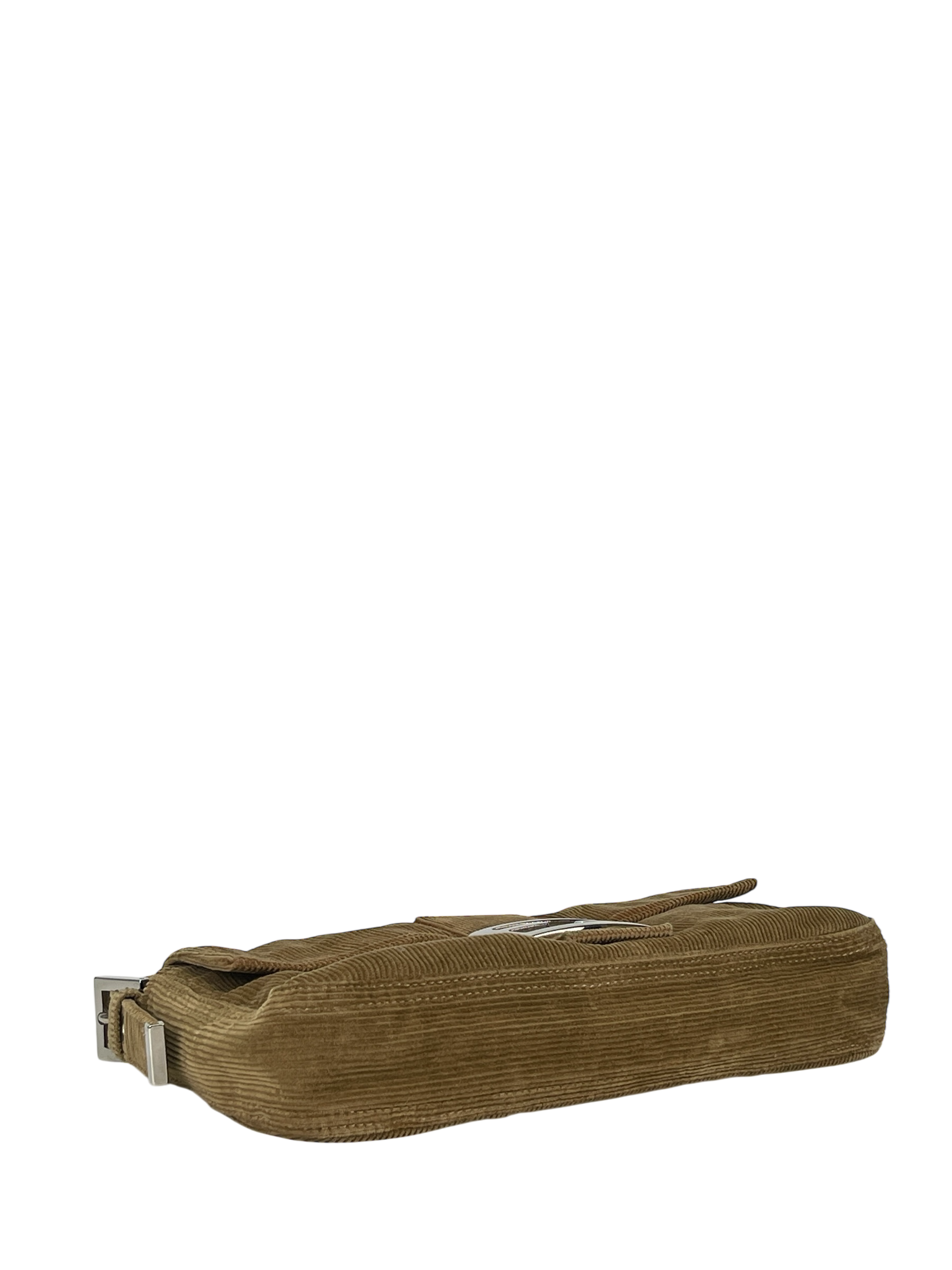 FENDI - Small Mamma Baguette Bag Brown Corduroy