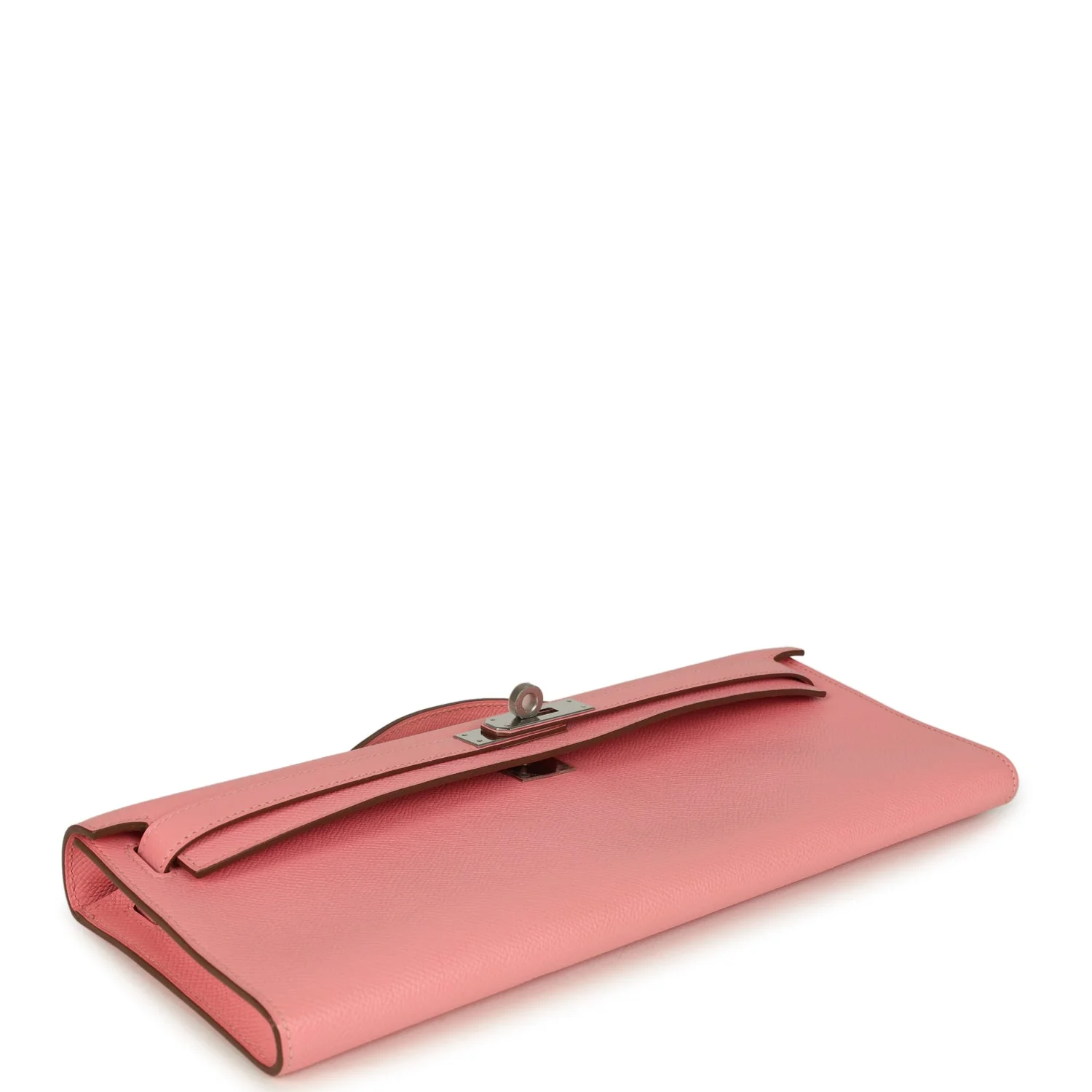 Hermes Kelly Cut Rose Confetti Epsom Palladium Hardware