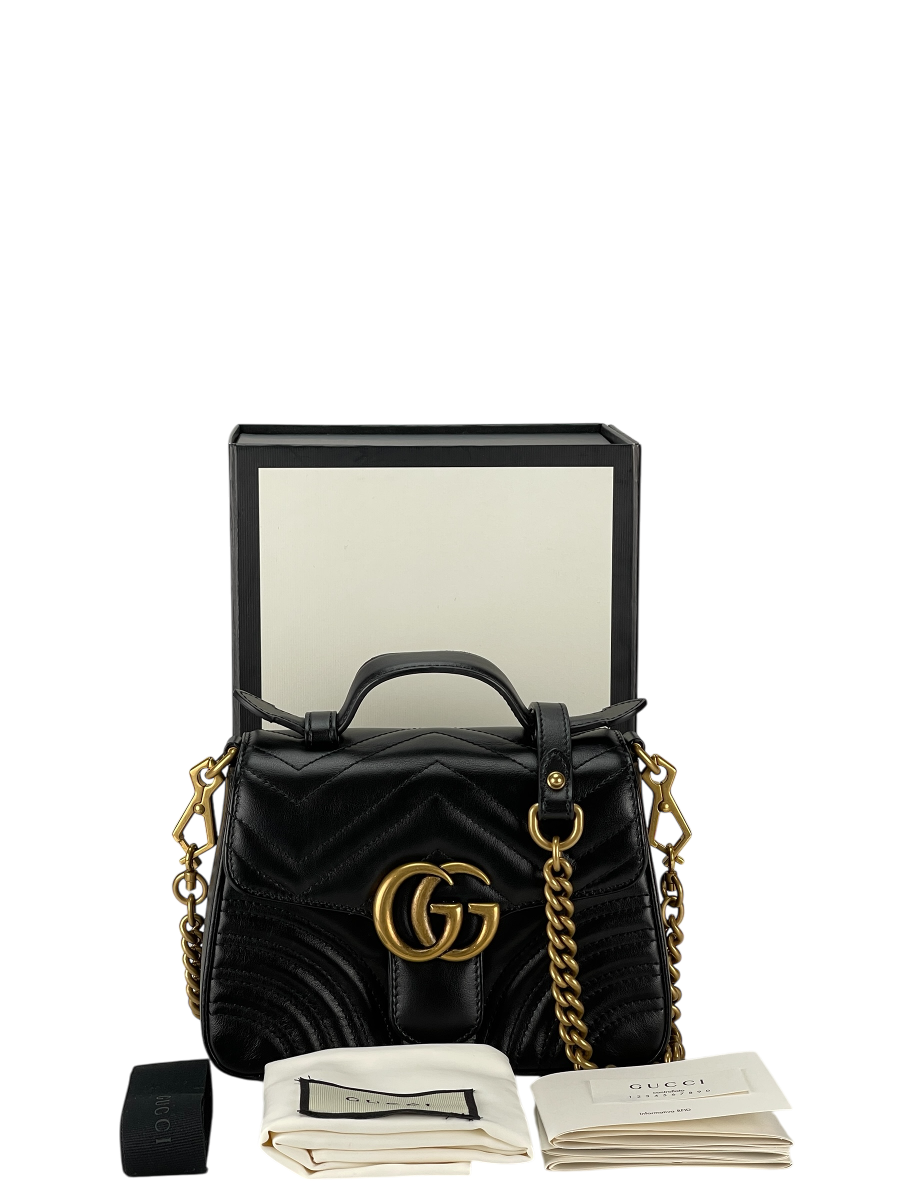 GUCCI - GG Marmont Mini Top 2way Handbag