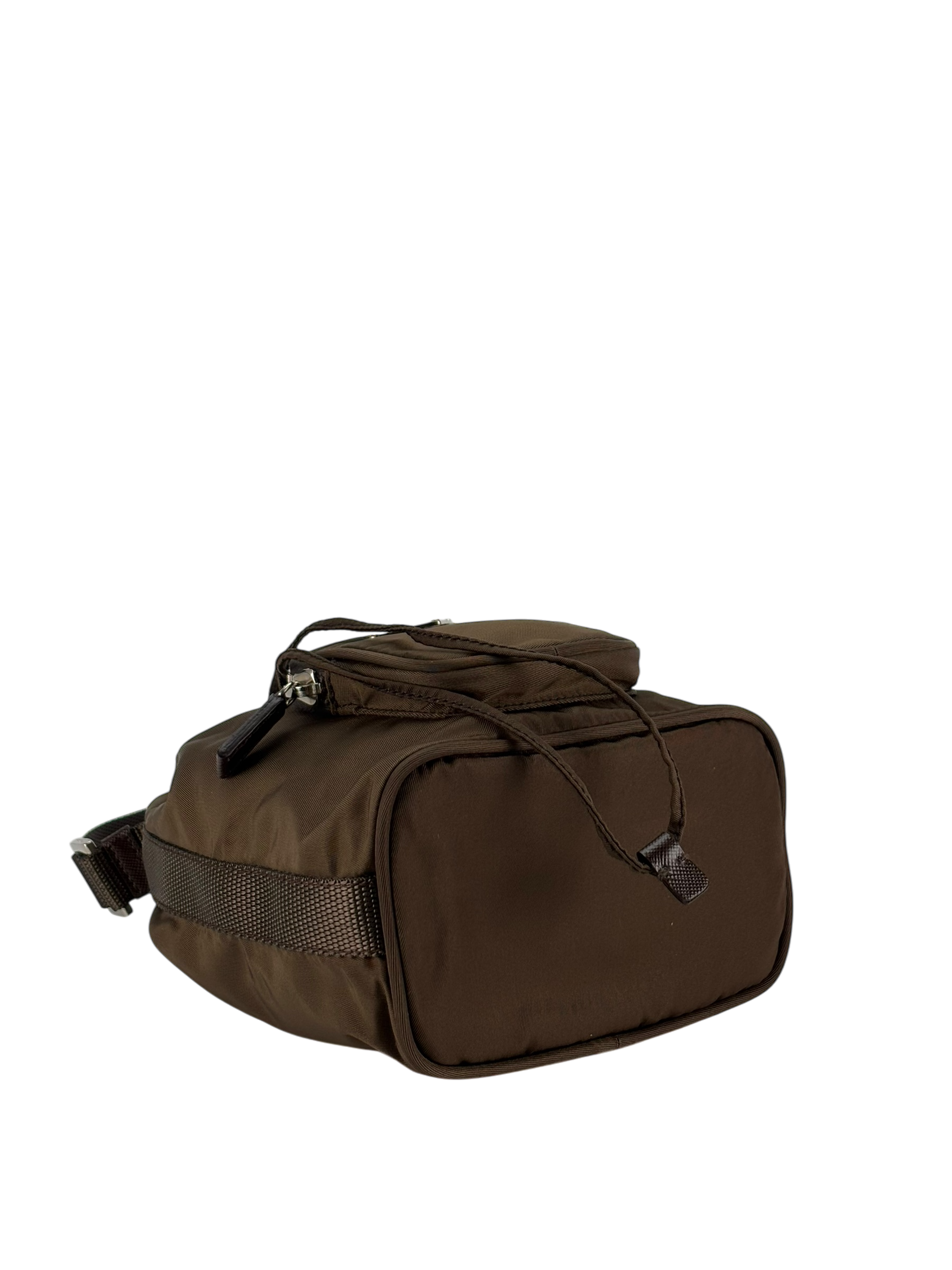 PRADA - Brown Re-Nylon Bucket 2way Bag