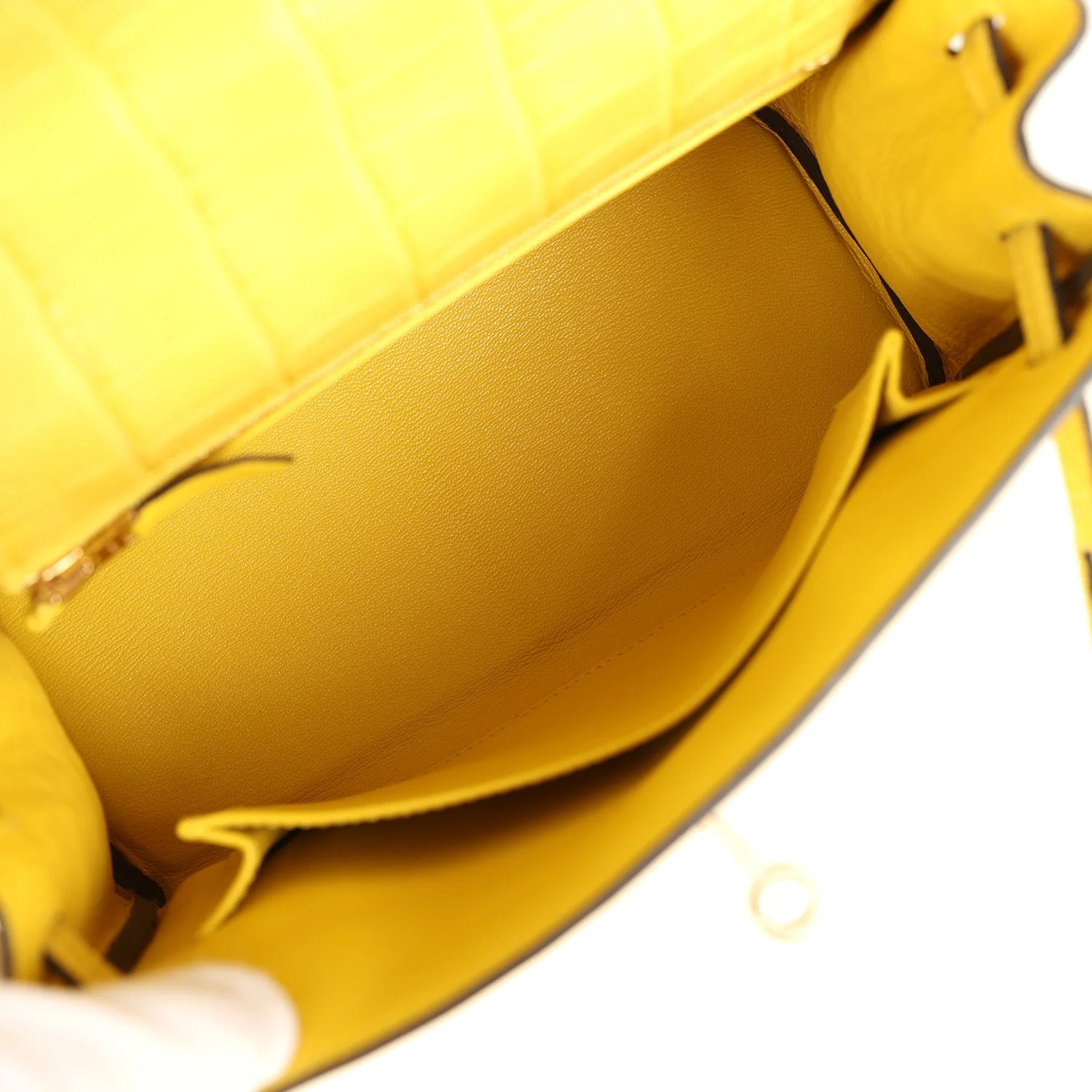 Hermes Kelly Retourne 25 Mimosa Matte Alligator Permabrass Hardware