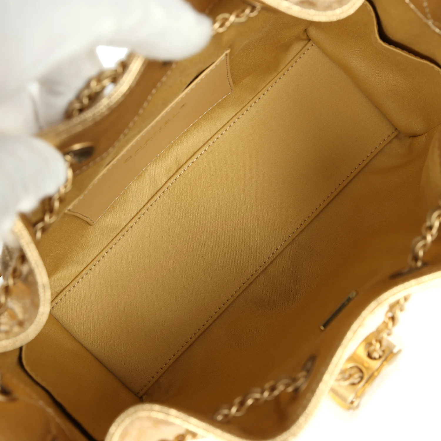 Chanel Mini 25 Hobo Bag Metallic Gold Caviar Caviar Antique Gold Hardware