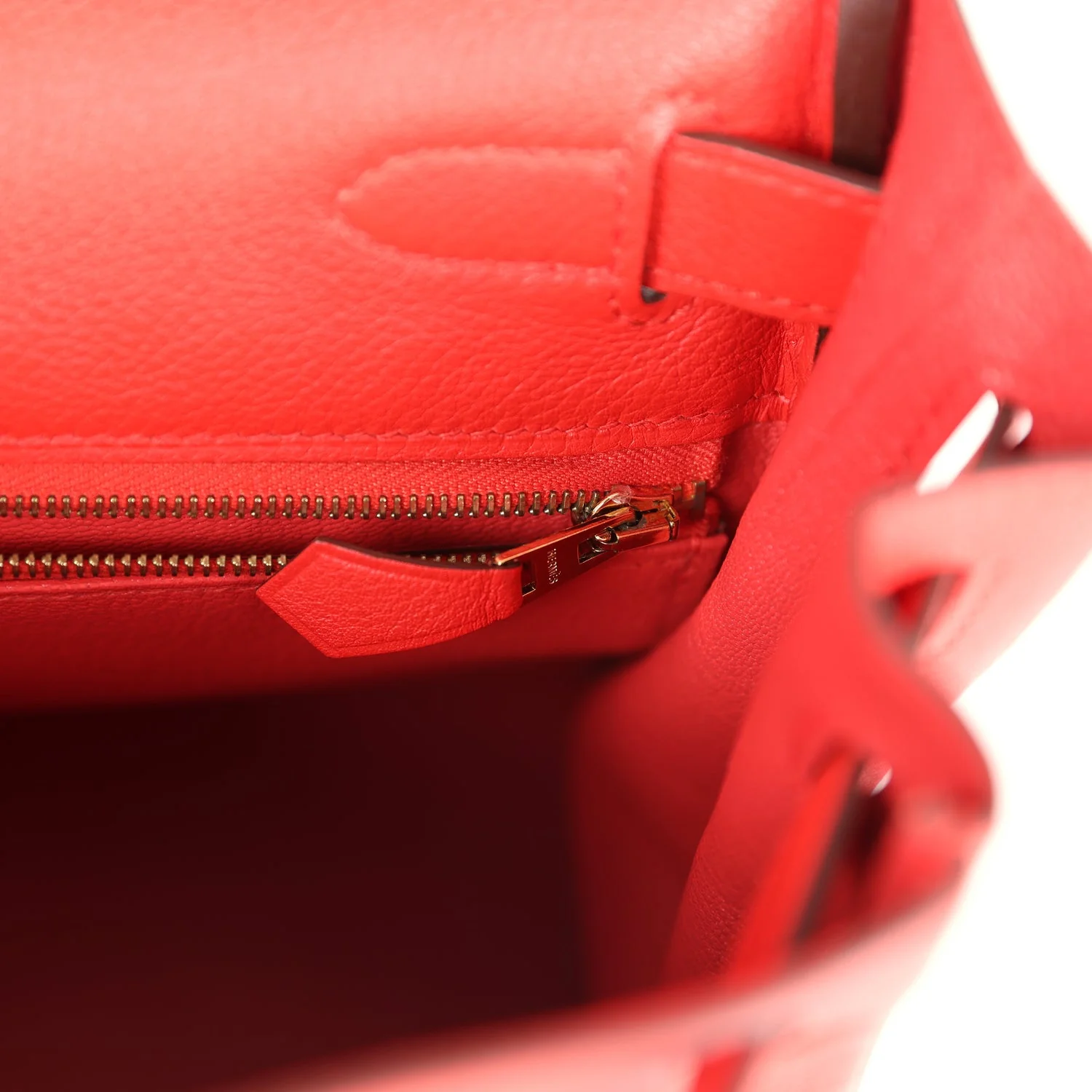 Pre-owned Hermes Kelly Retourne 28 Rouge Tomate Evercolor Gold Hardware